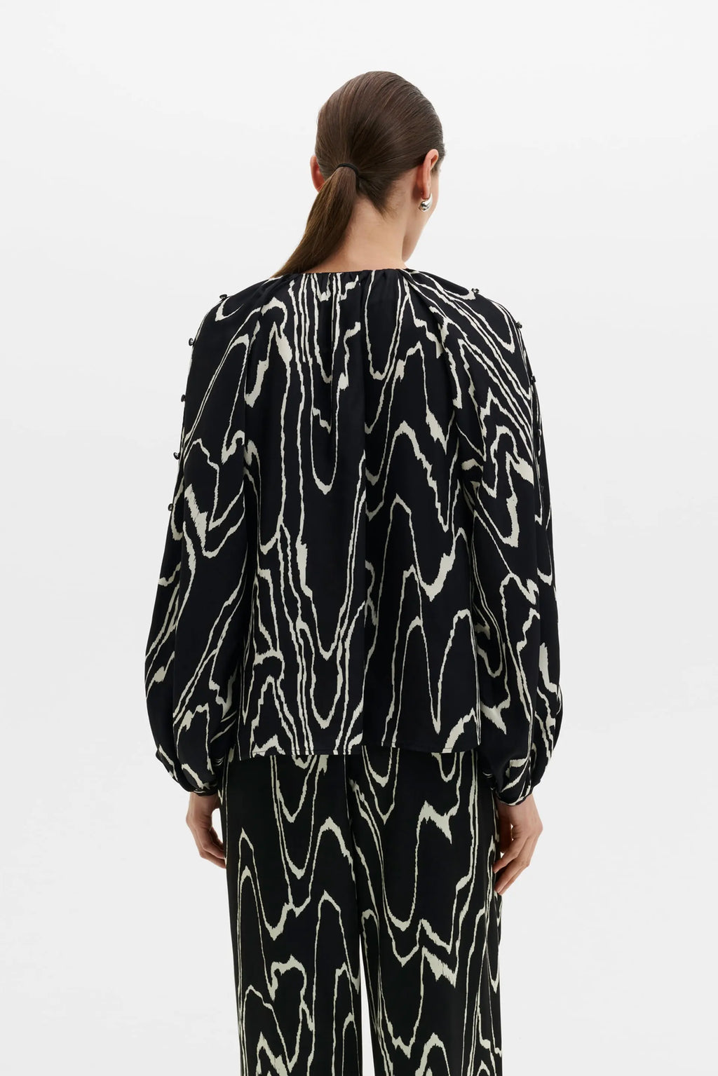 MALINA SOPHIE GATHERED BLOUSE