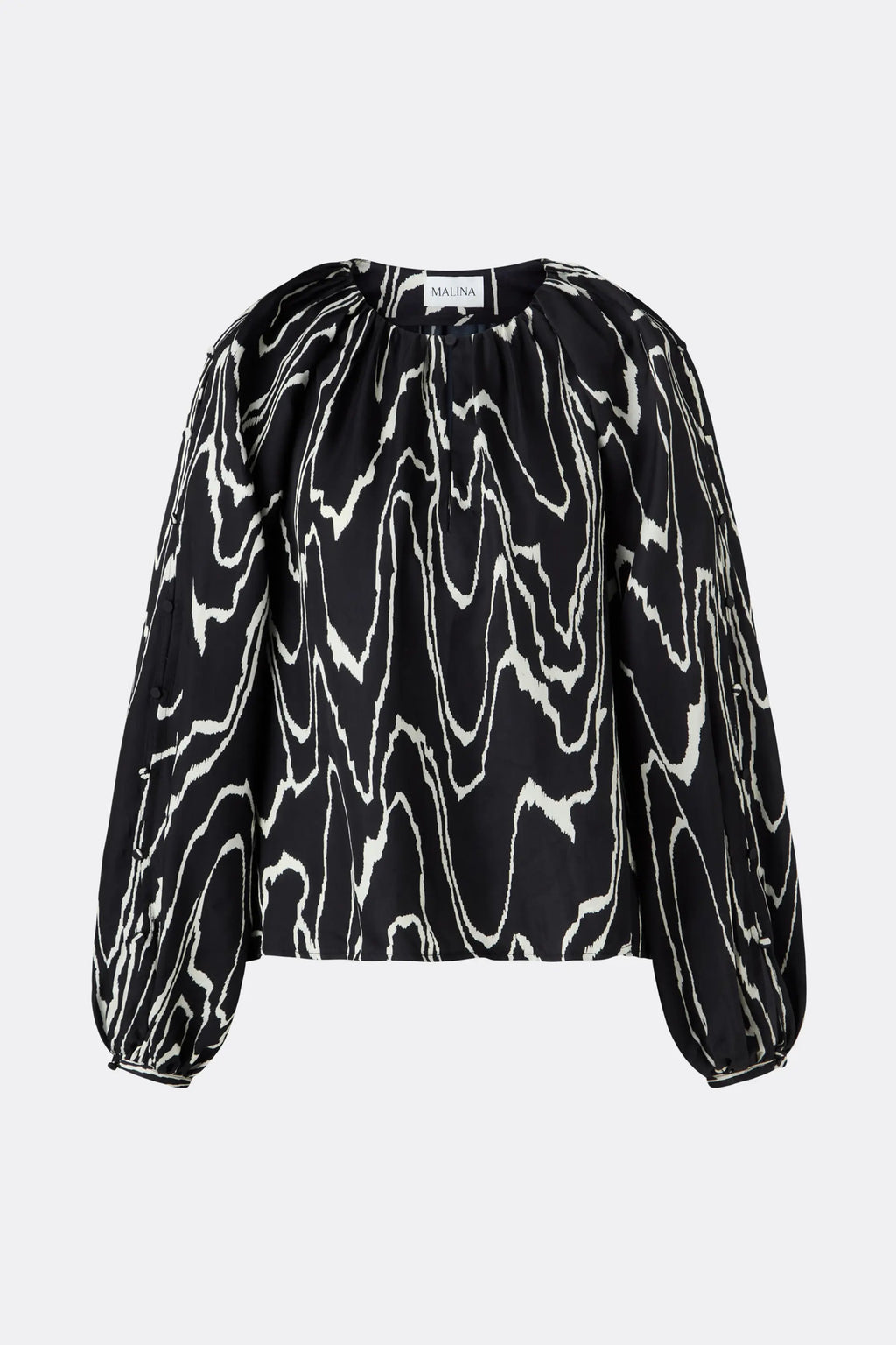 MALINA SOPHIE GATHERED BLOUSE