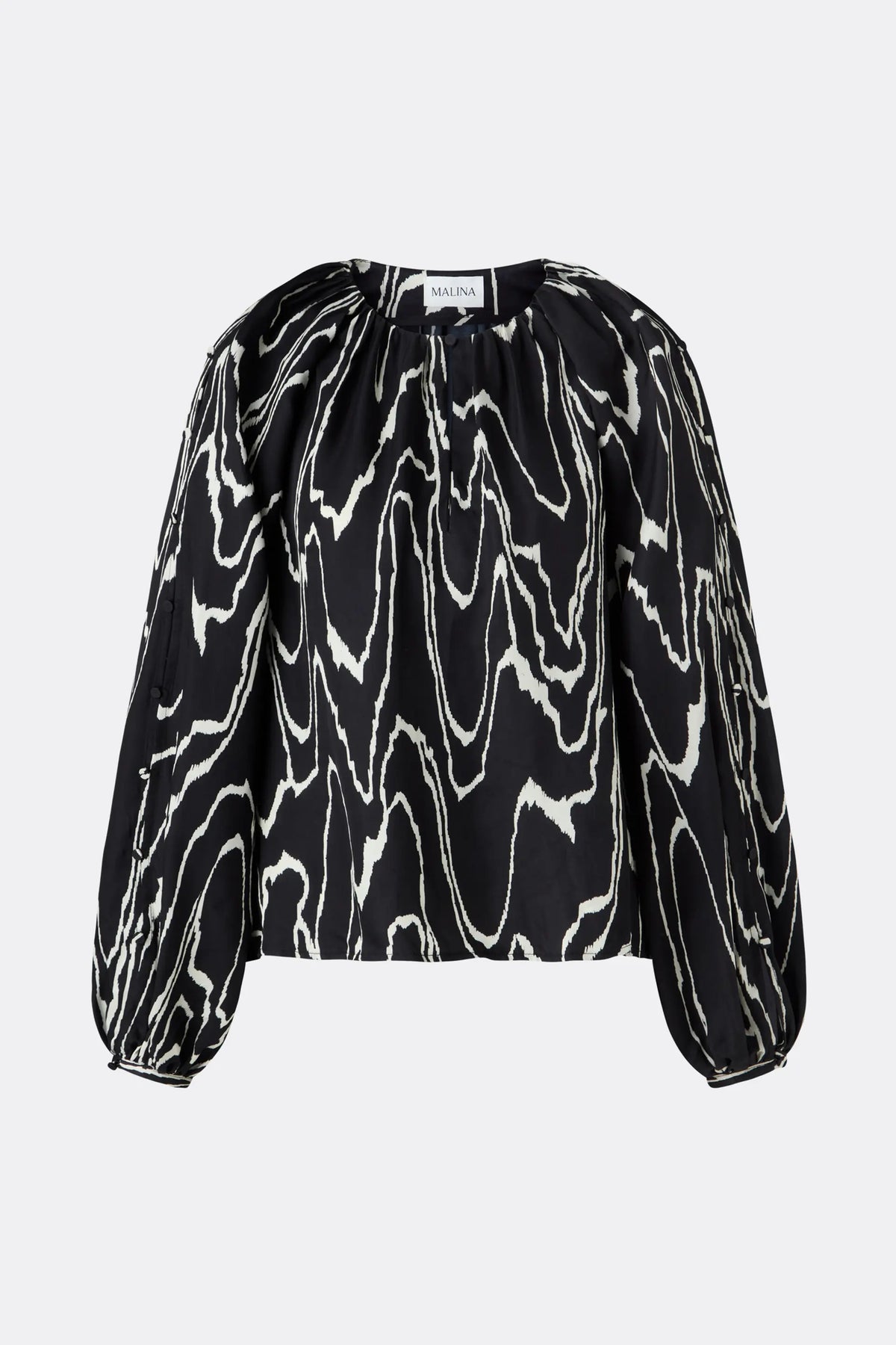 MALINA SOPHIE GATHERED BLOUSE