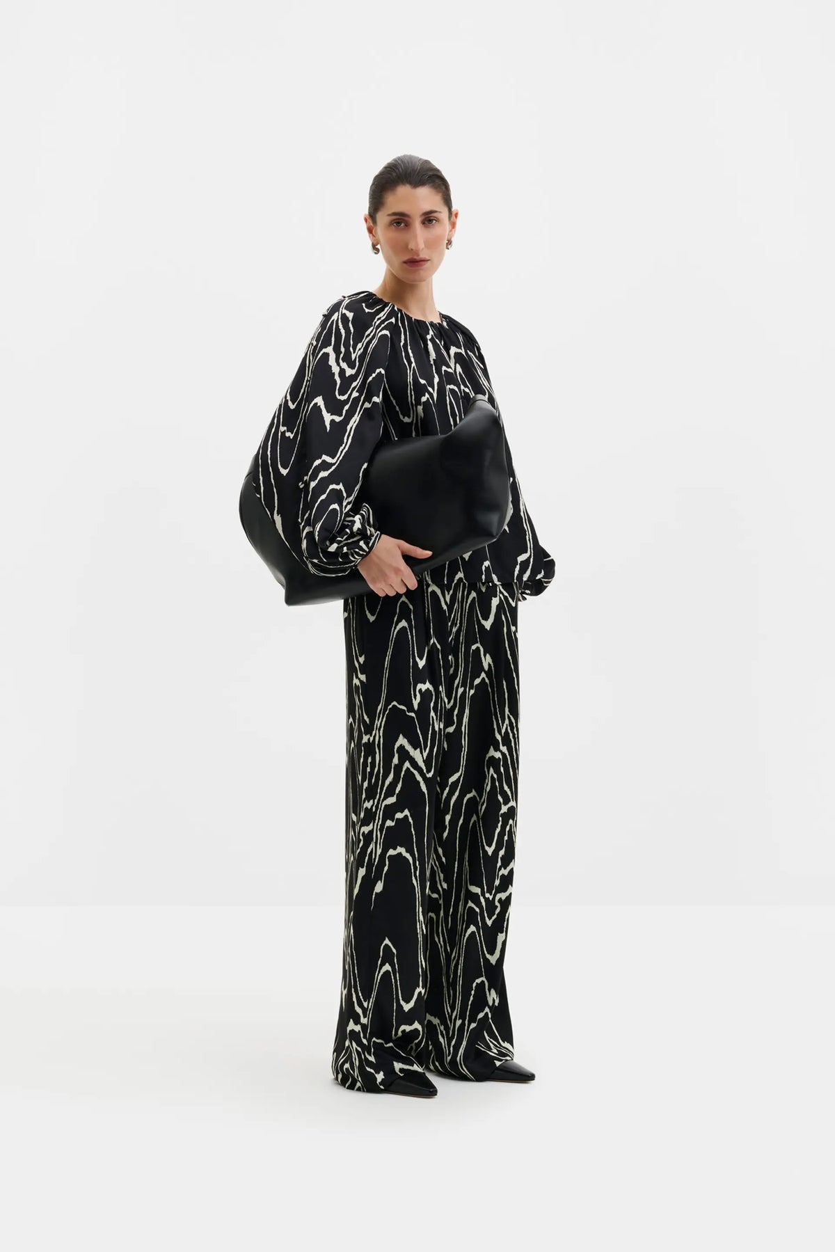 MALINA SARAH SATIN TROUSERS