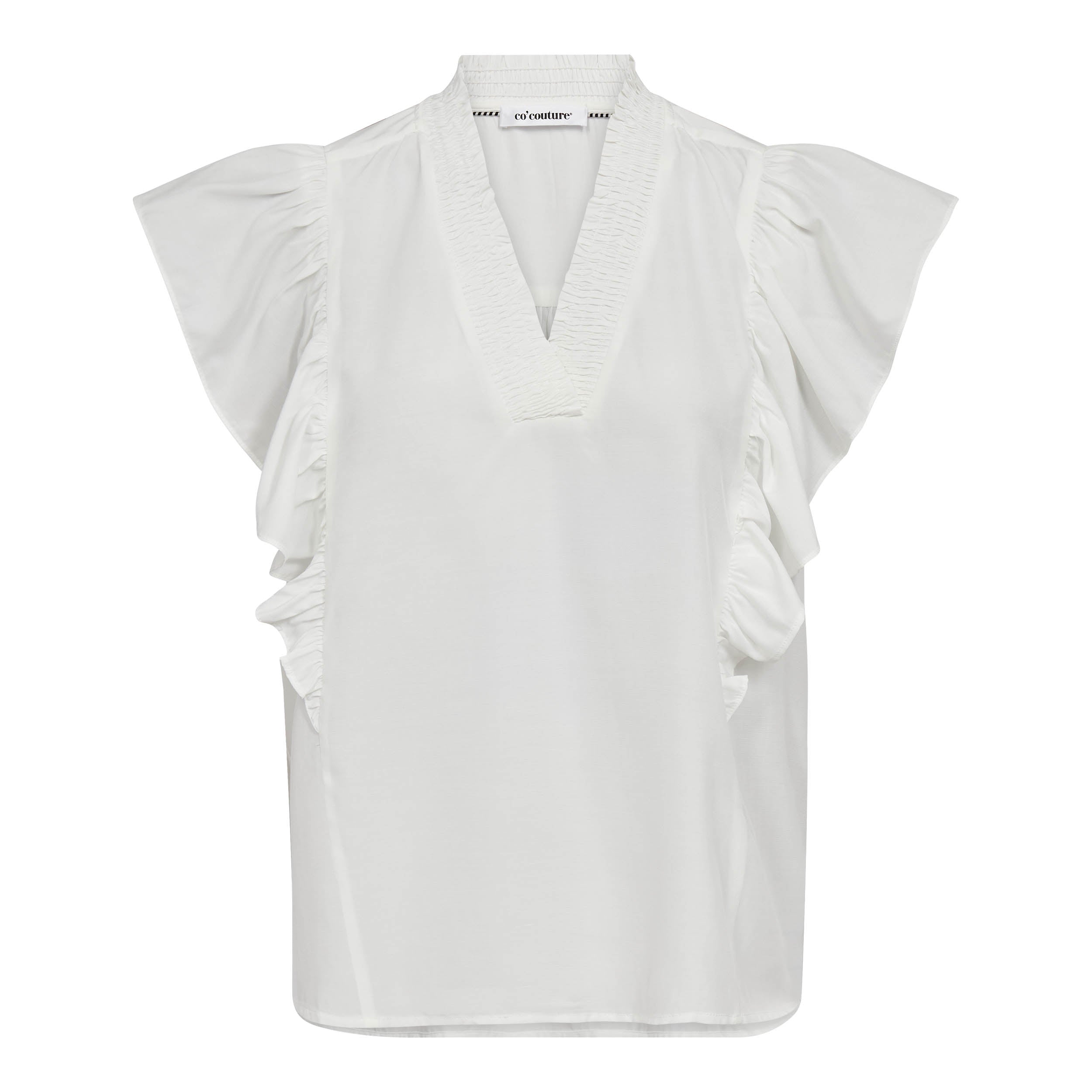 CO'COUTURE SUNRISE FRILL SS V-TOP