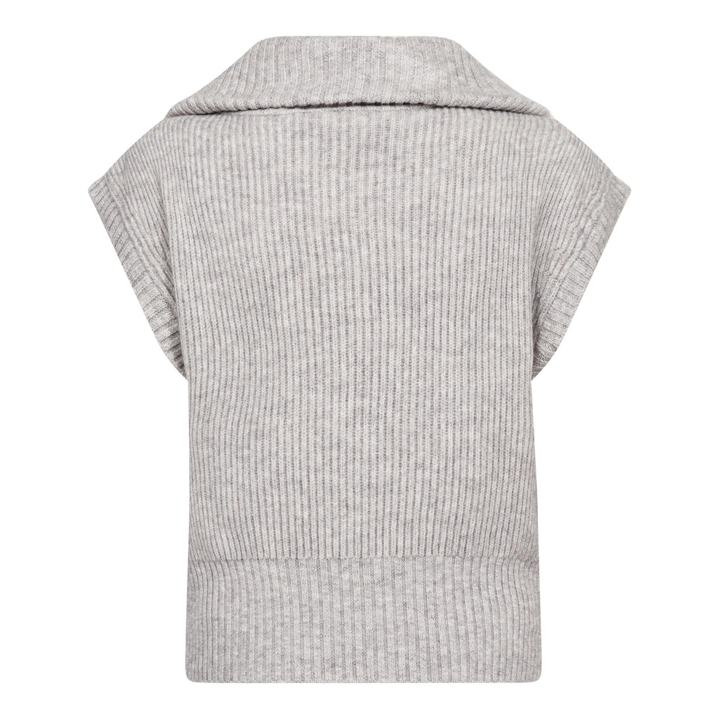 CO'COUTURE ROW ZIP KNIT VEST