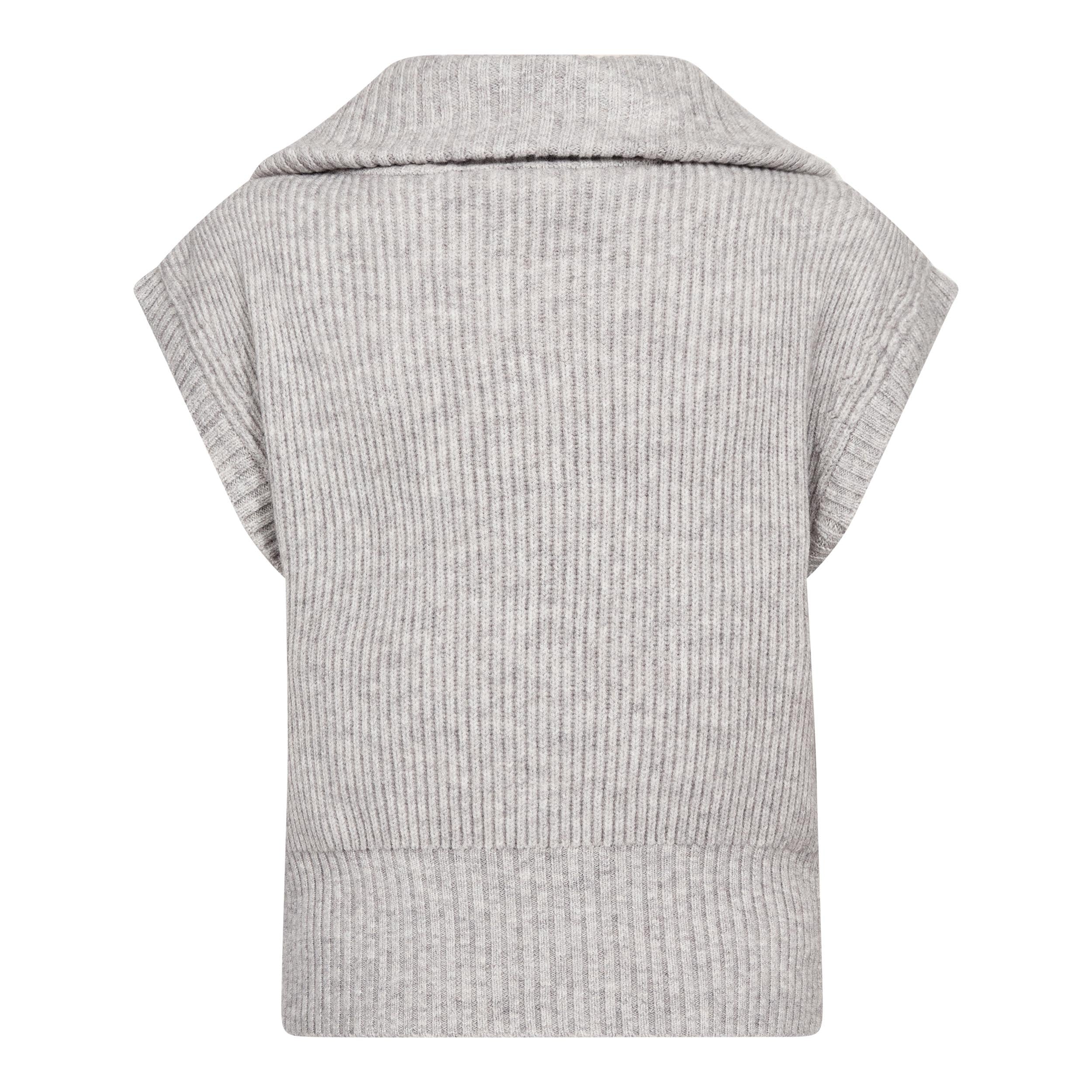 CO'COUTURE ROW ZIP KNIT VEST