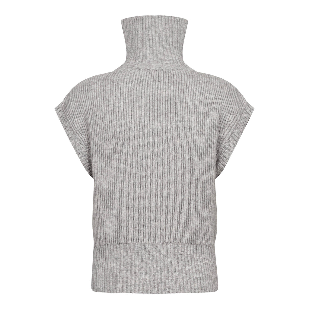 CO'COUTURE ROW ZIP KNIT VEST