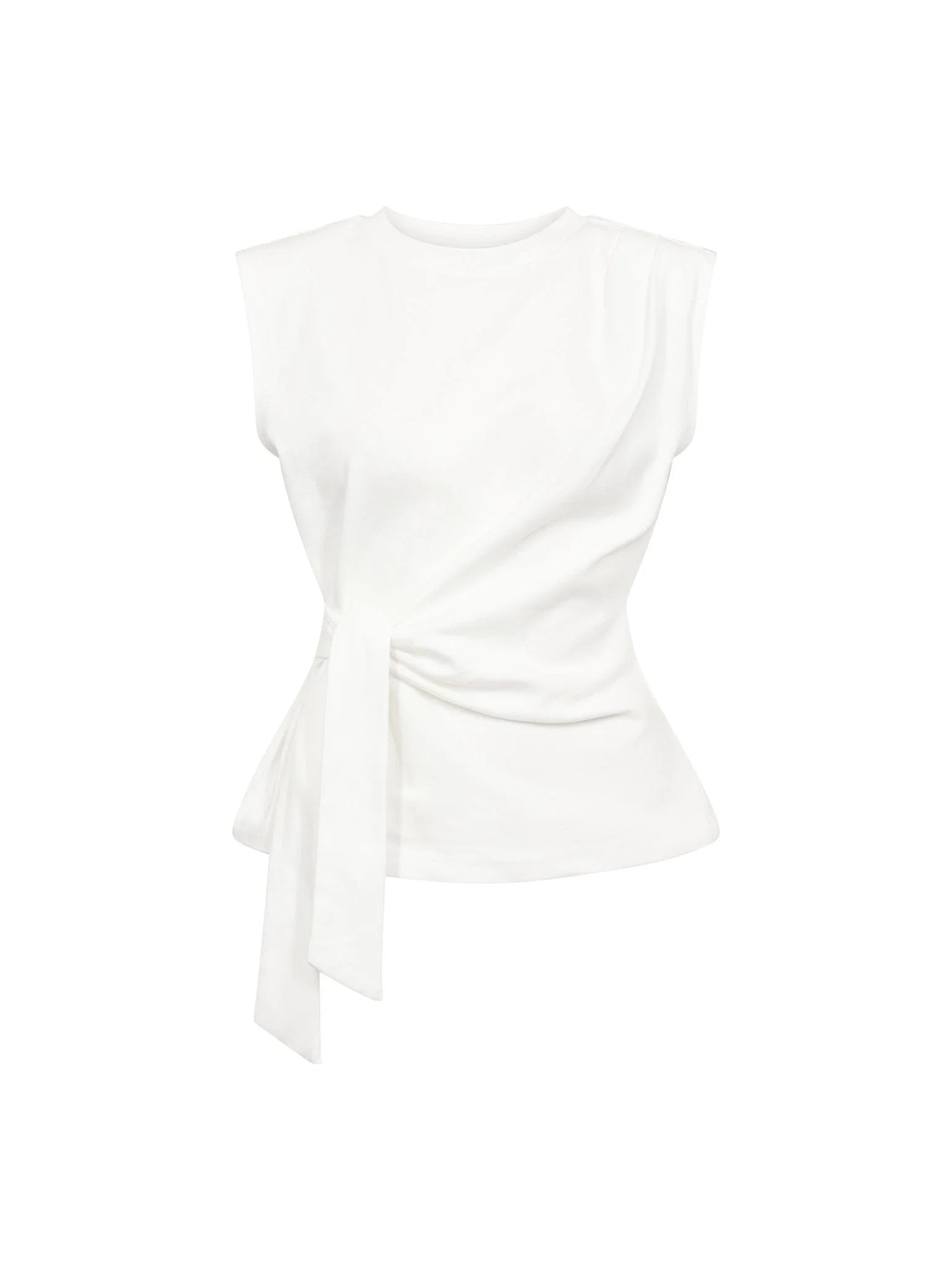 CO'COUTURE ORIANE PLEAT TIE TOP