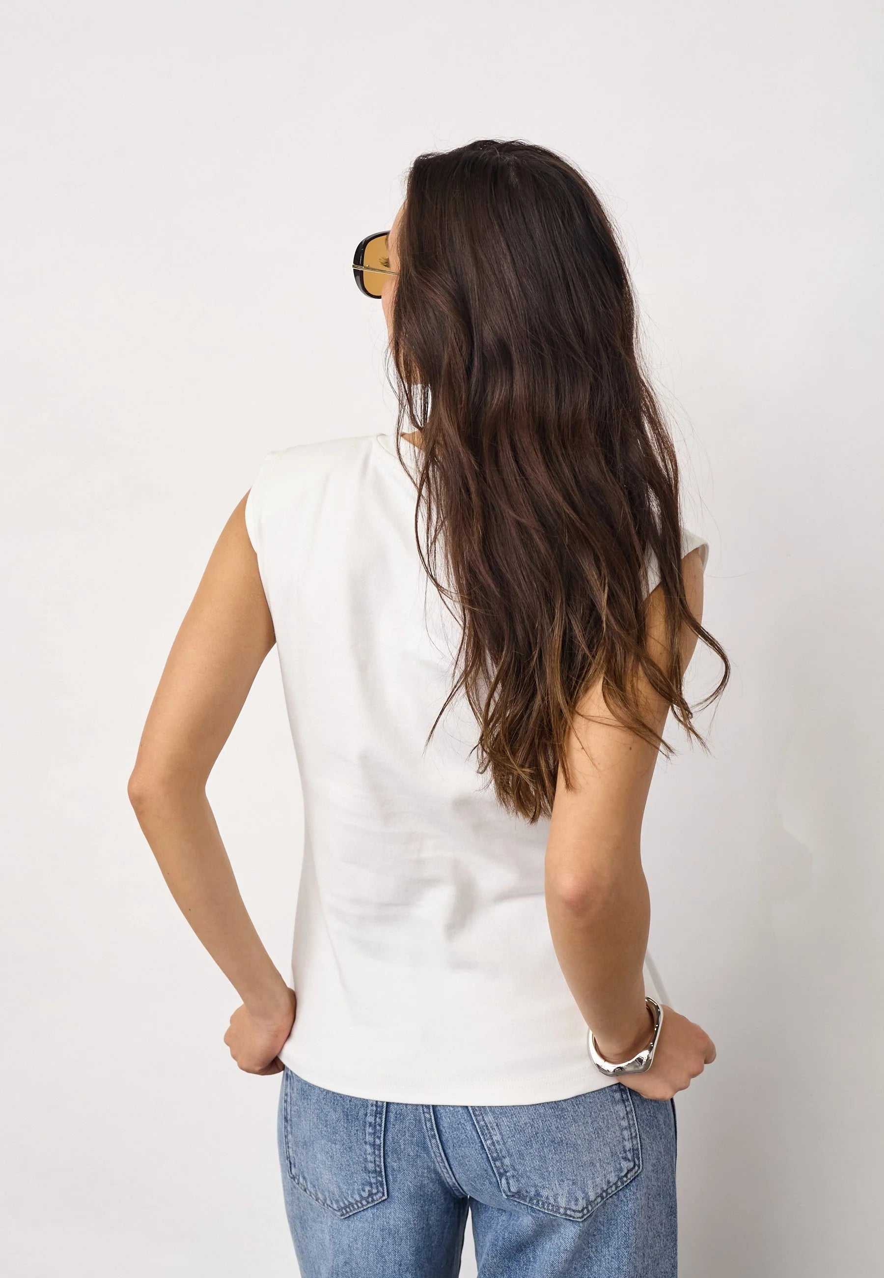 CO'COUTURE ORIANE PLEAT TIE TOP