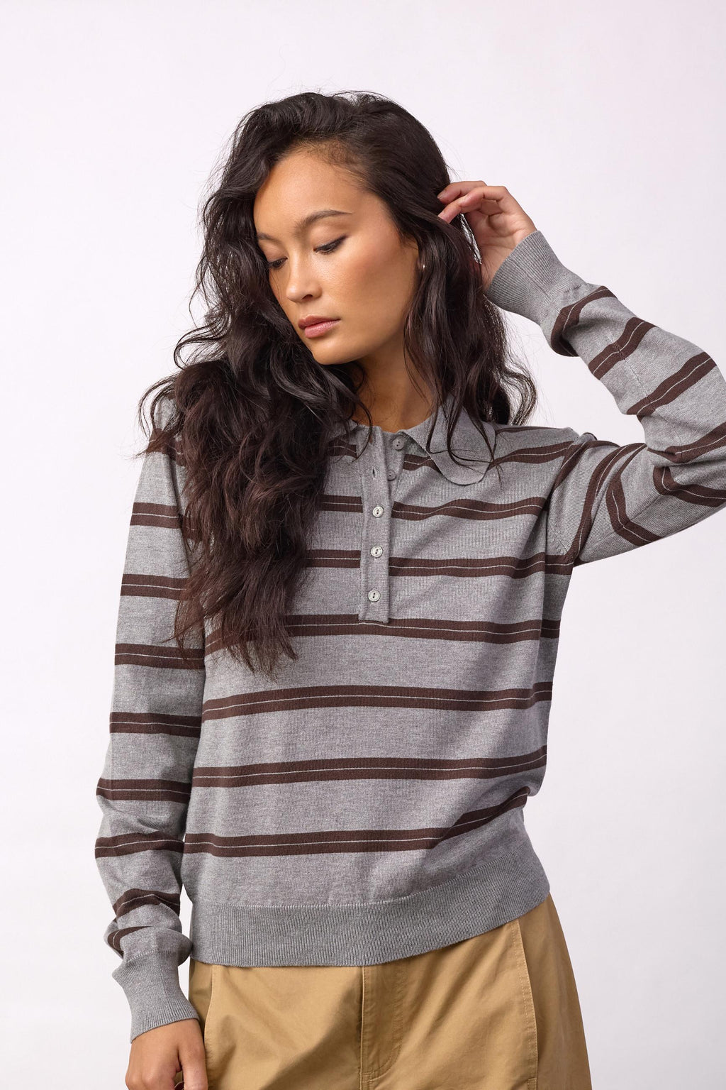 CO'COUTURE LUE POLO KNIT