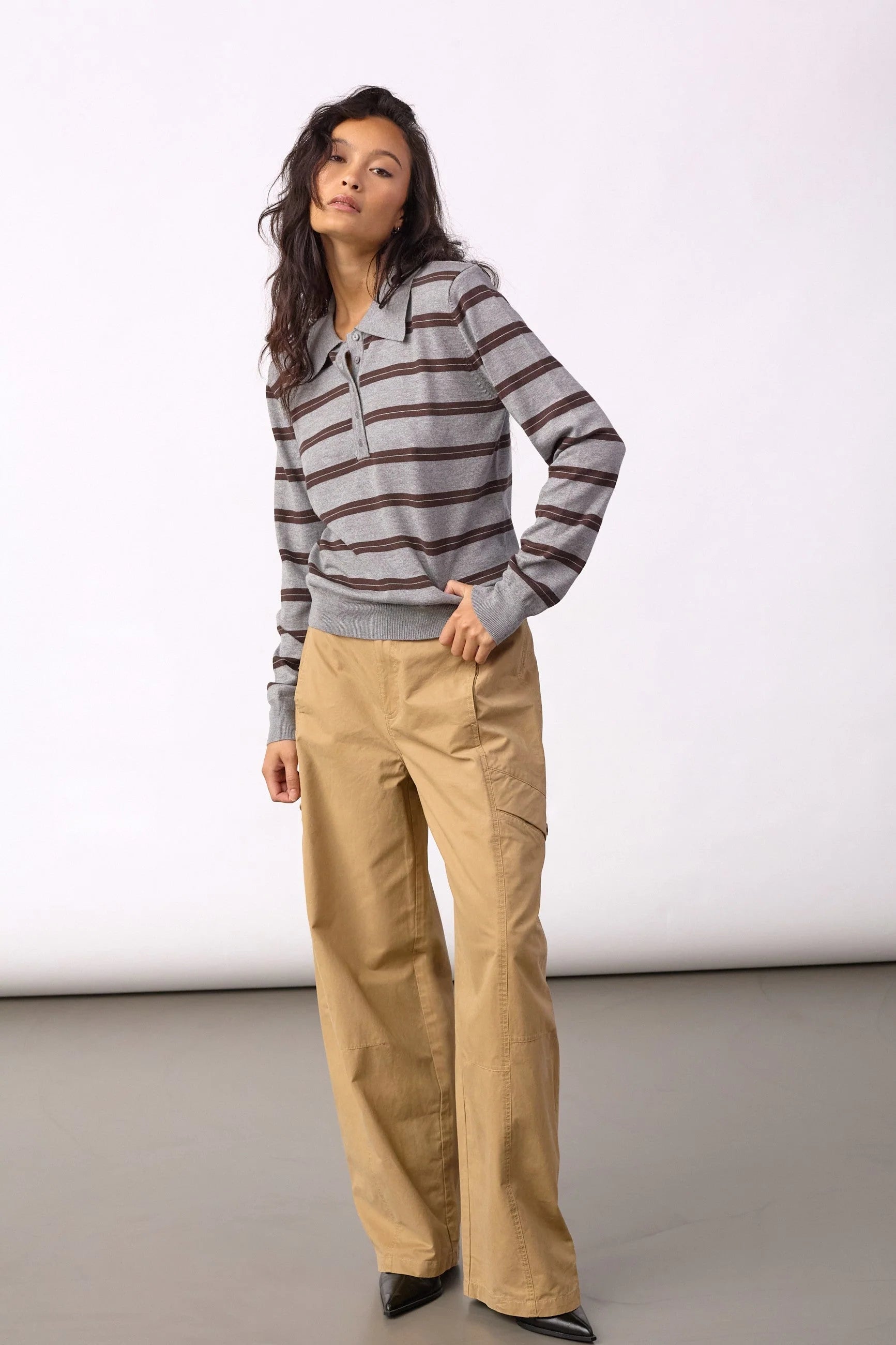 CO'COUTURE LUE POLO KNIT