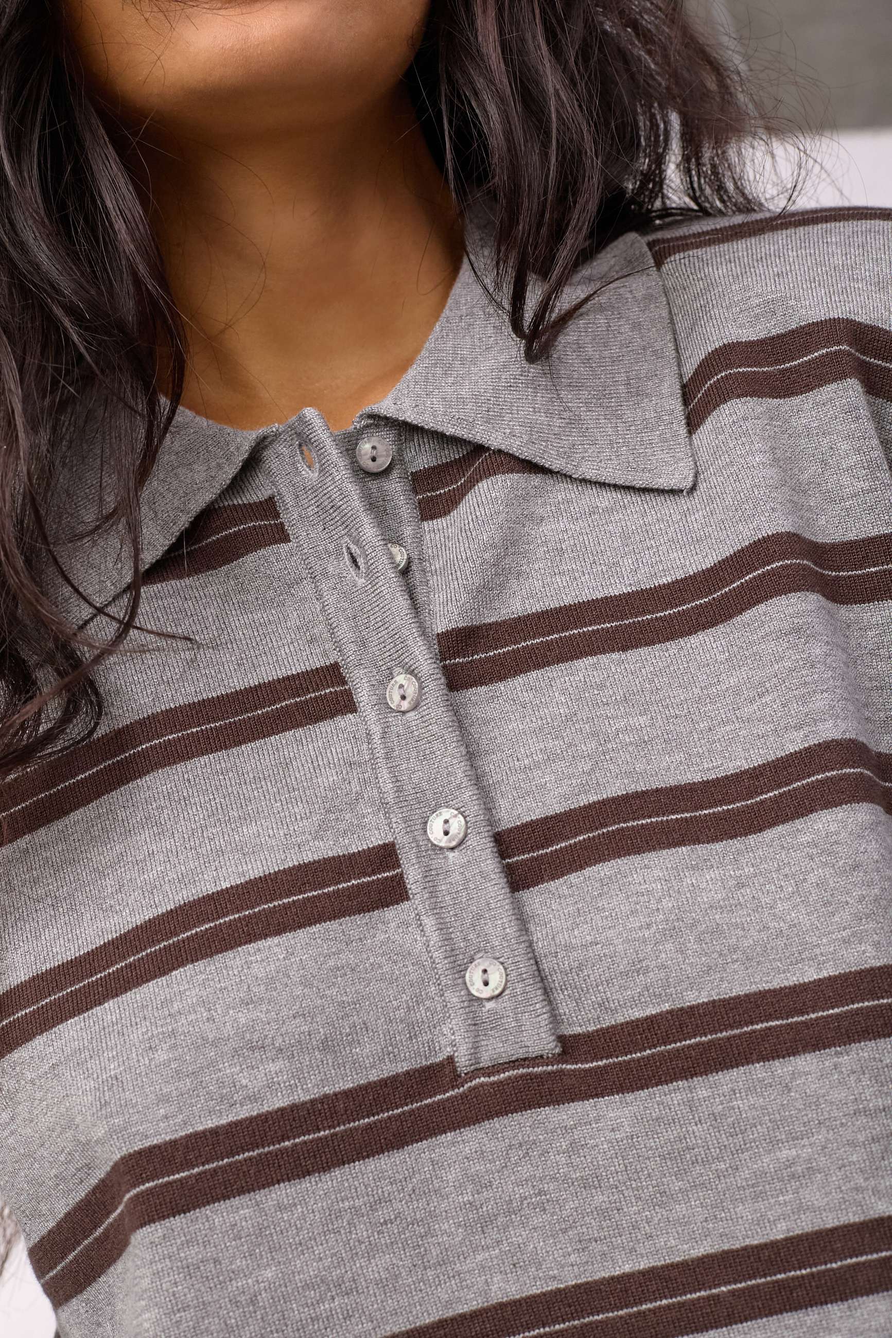 CO'COUTURE LUE POLO KNIT