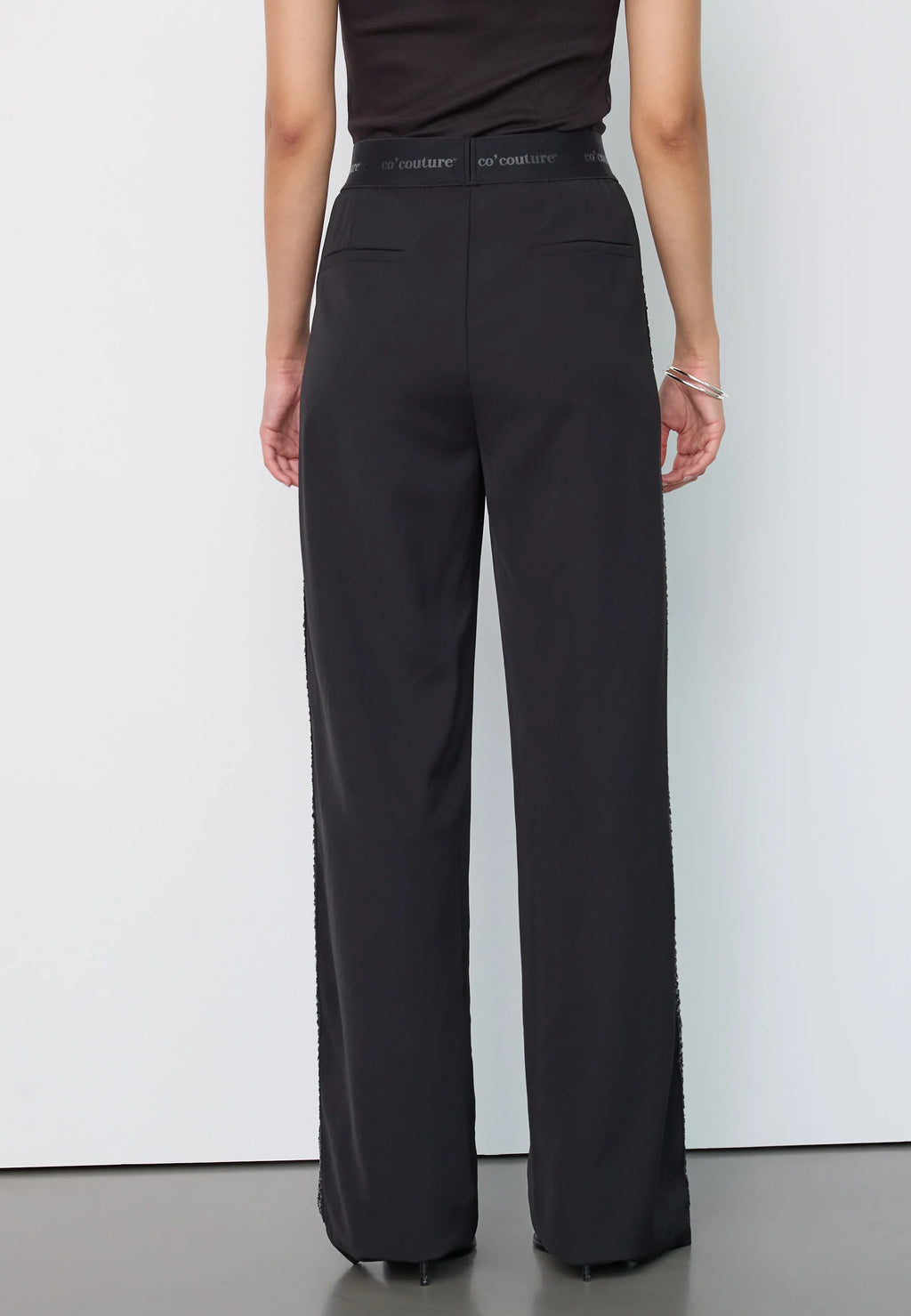 CO'COUTURE AMINA LOGO SEQUIN PANT