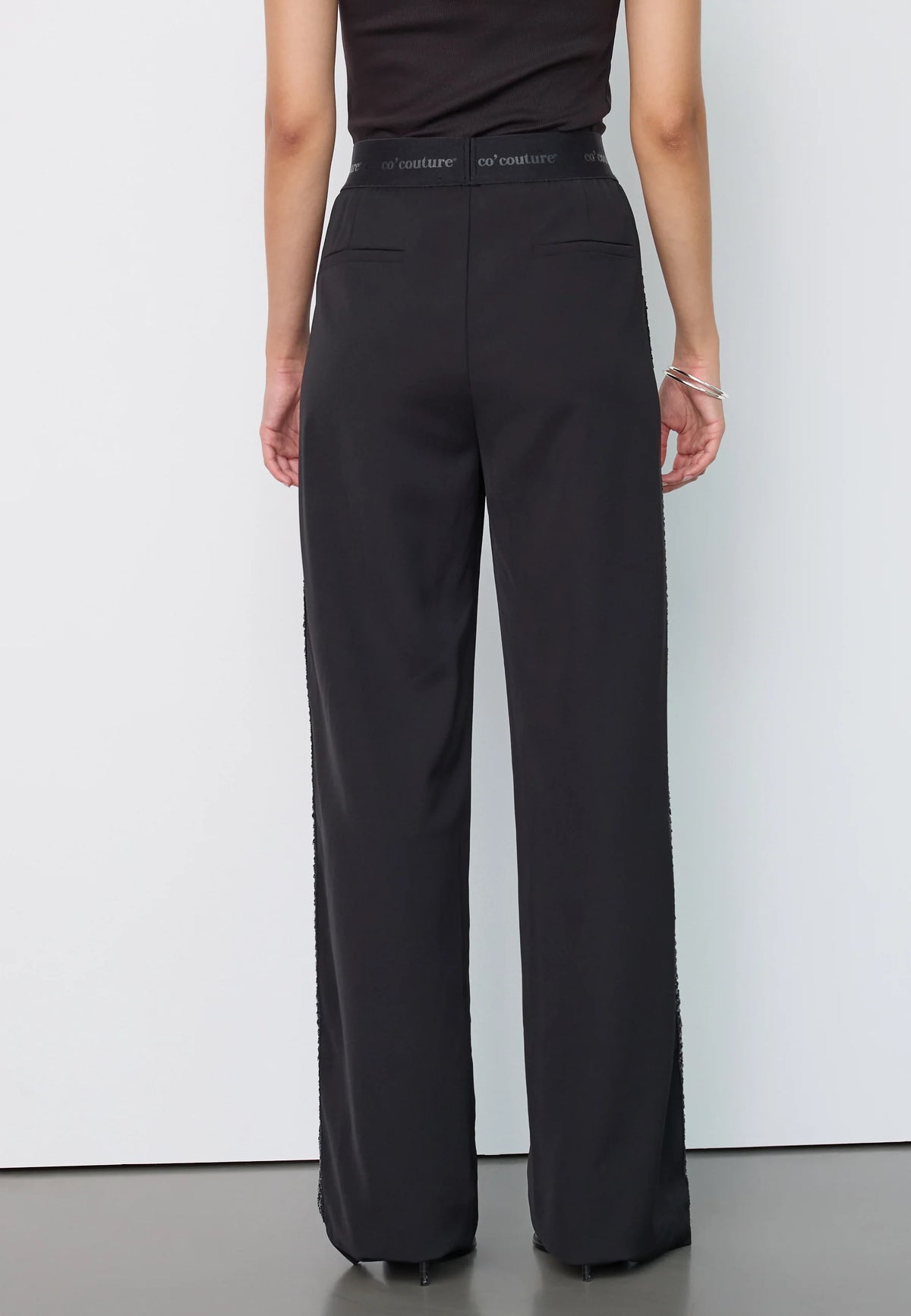 CO'COUTURE AMINA LOGO SEQUIN PANT