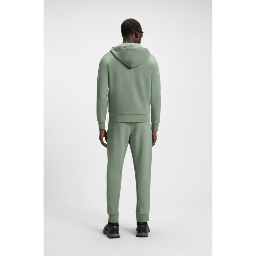 BOSS GREEN SAGGY RIB ZIP HOOD