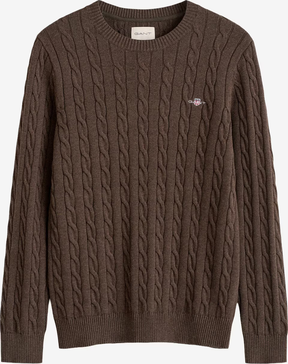 GANT COTTON CABLE C-NECK