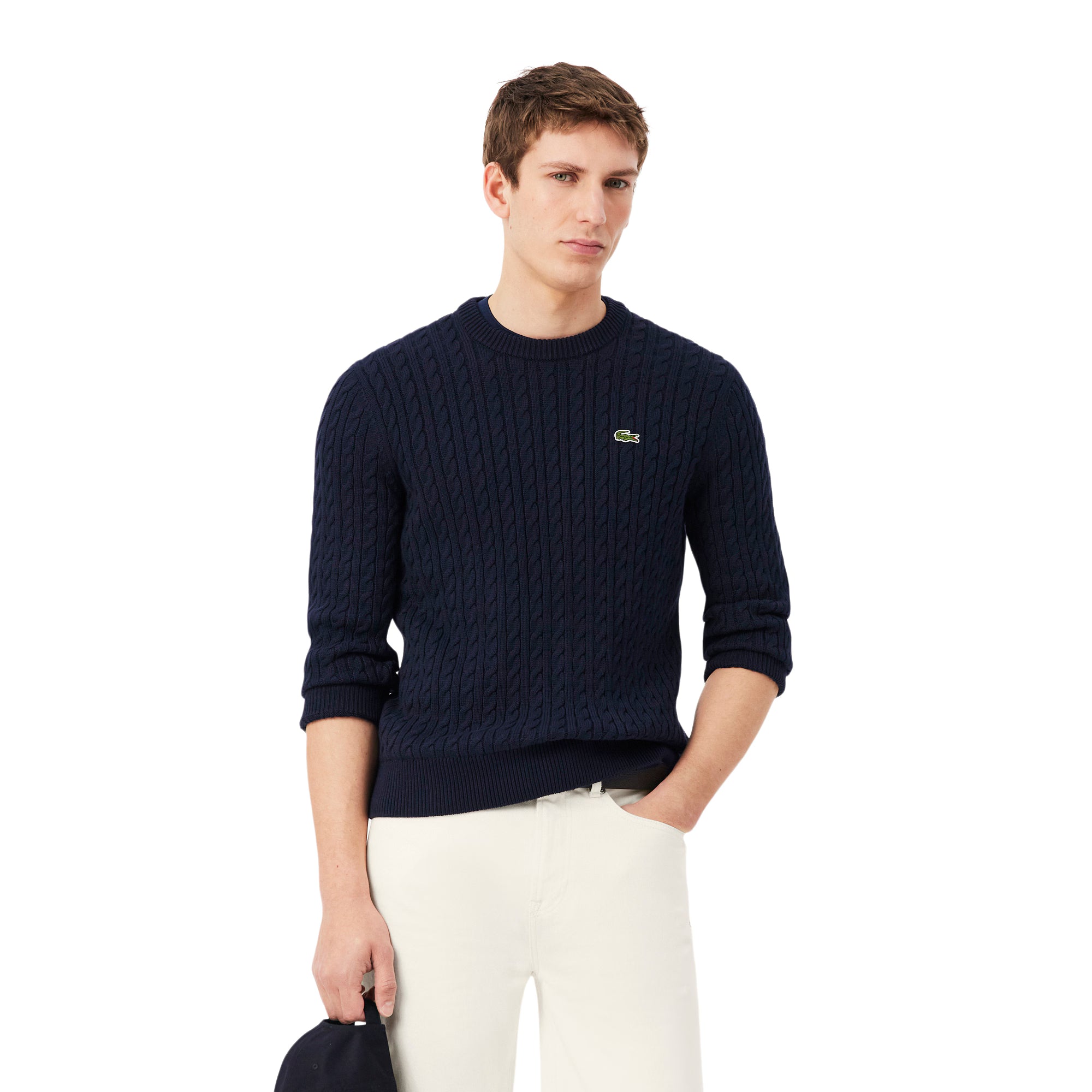 LACOSTE CABLE KNIT