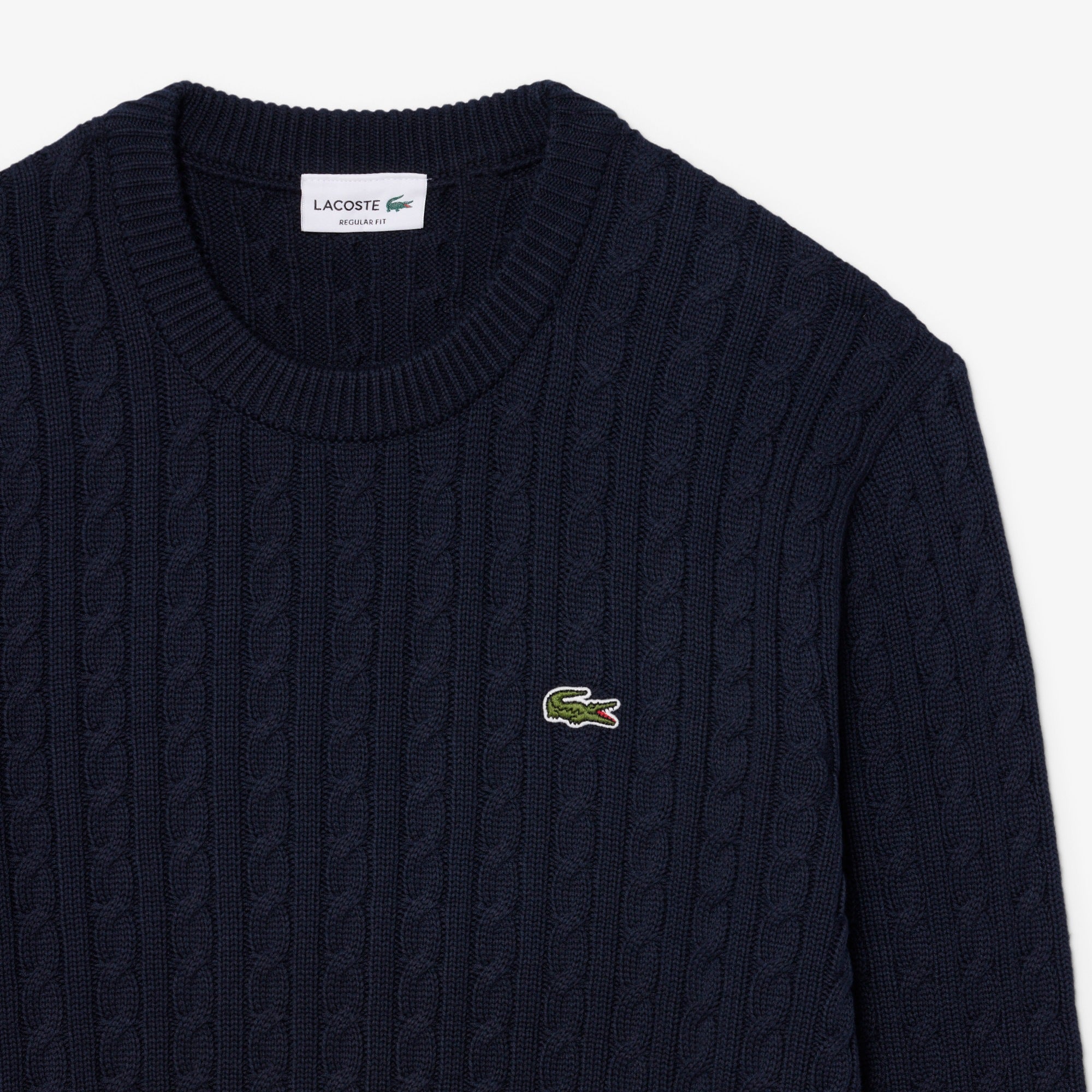 LACOSTE CABLE KNIT