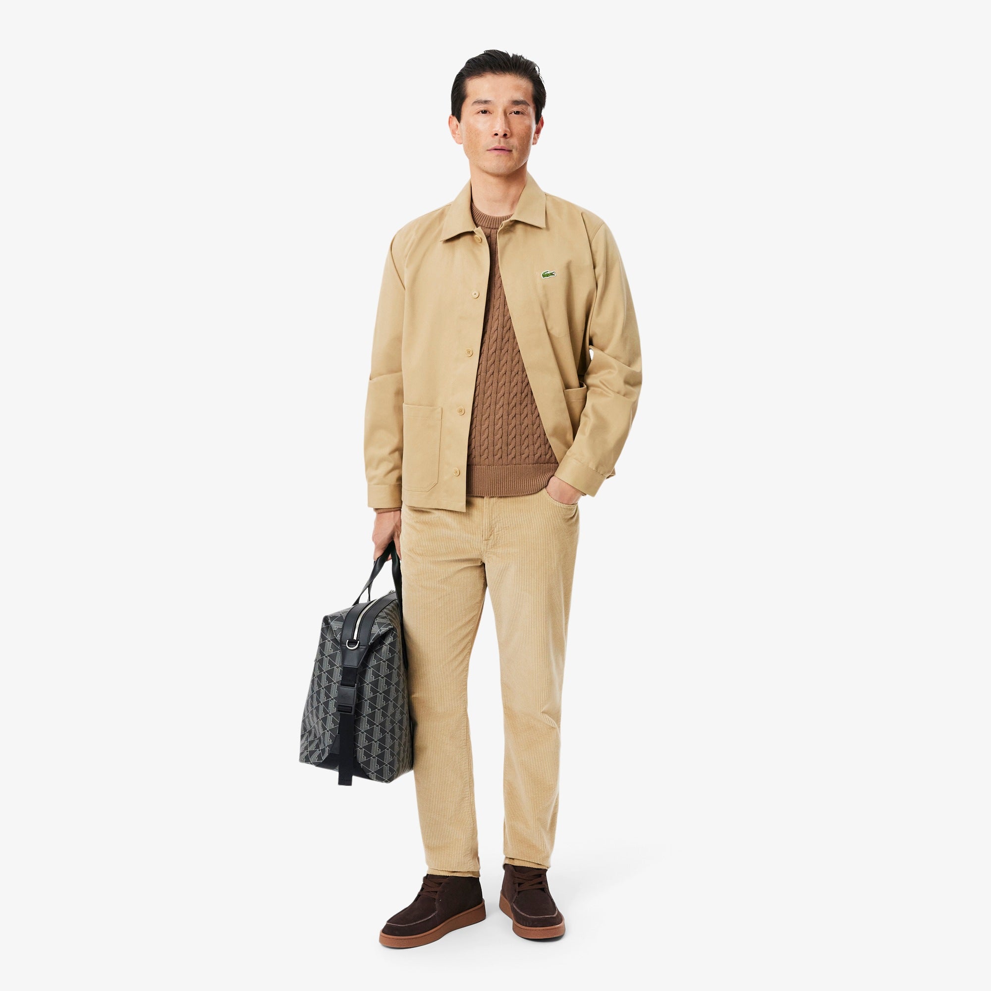 LACOSTE CABLE KNIT