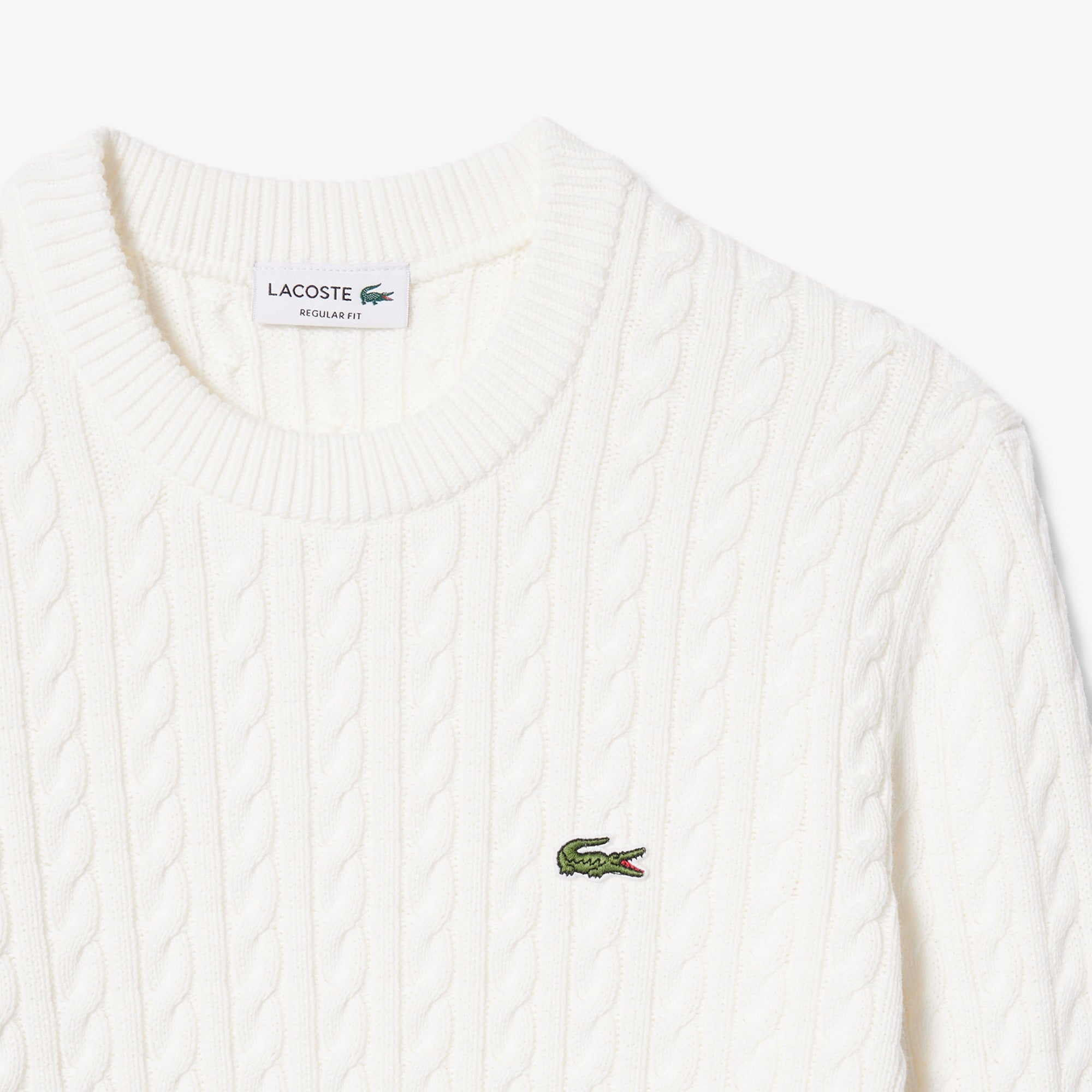 LACOSTE CABLE KNIT