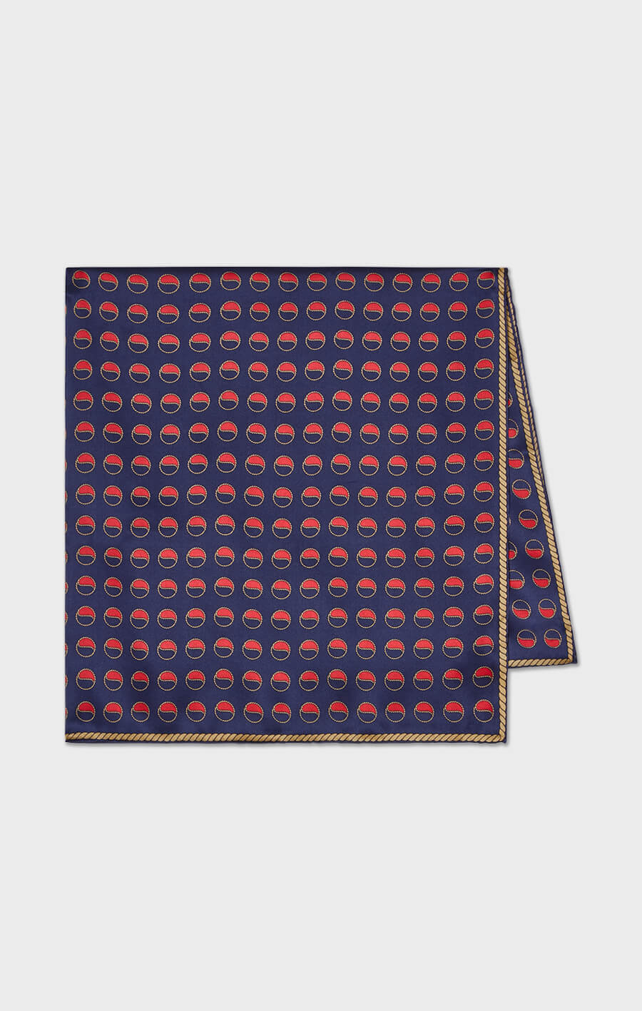 BUSNEL SILK SCARF LOGO PRINT