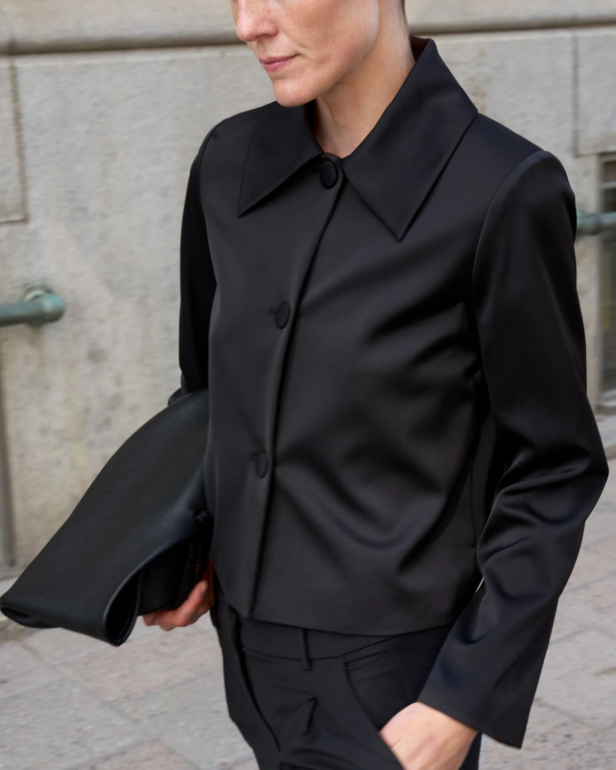MARVILLE ROAD DONNA SATIN BLAZER