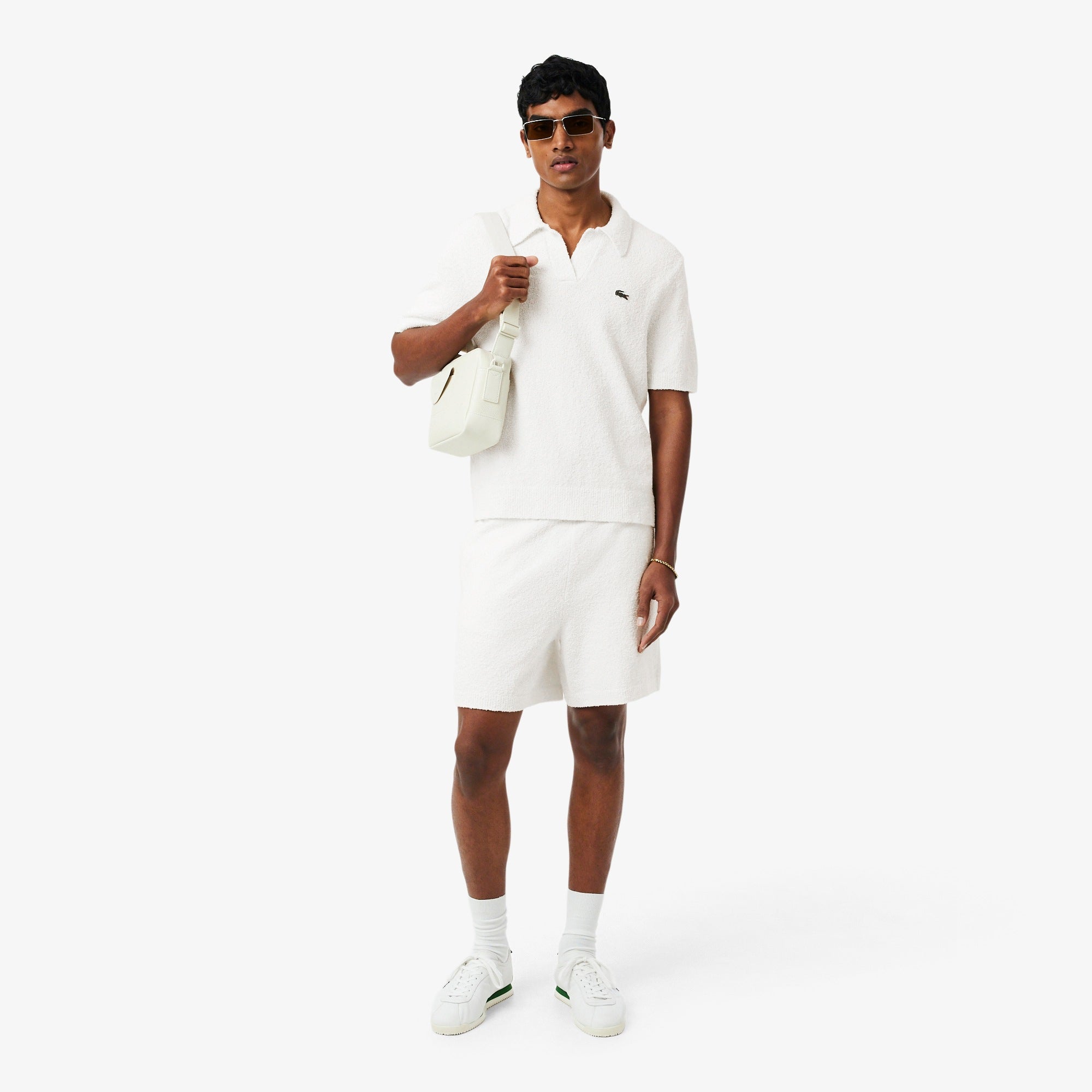 LACOSTE BOUCLÉ KNIT SHORTS