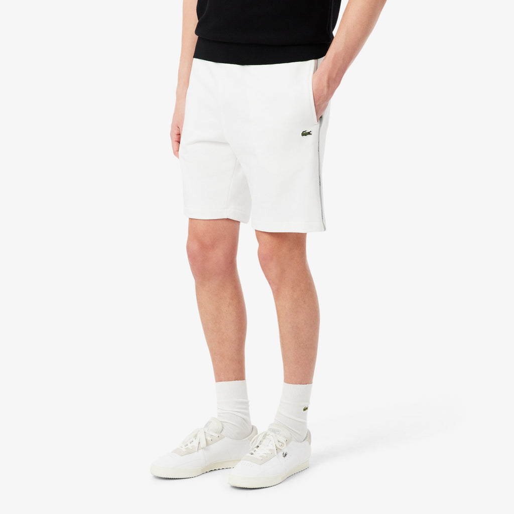 LACOSTE LOGO STRIPE SHORTS