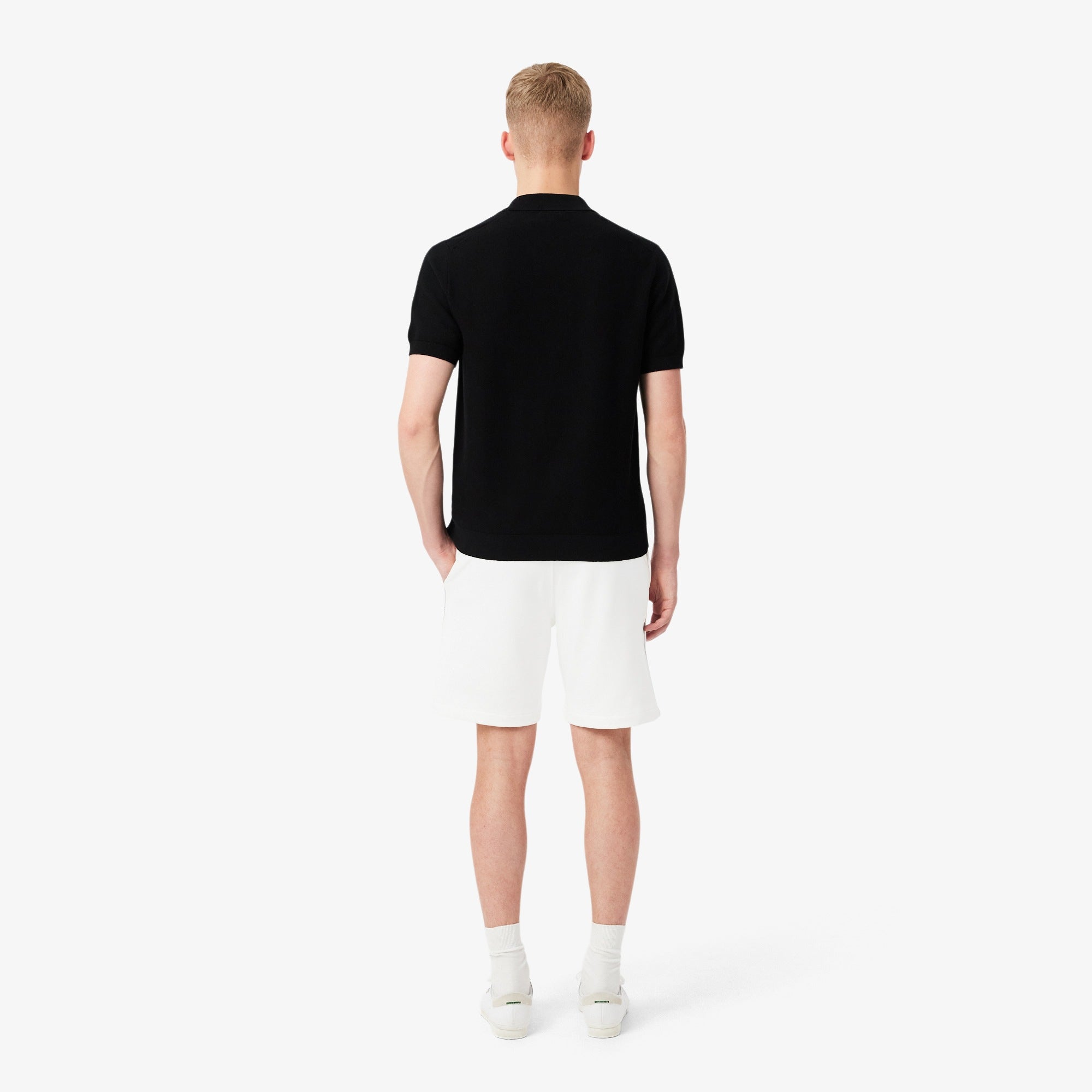 LACOSTE LOGO STRIPE SHORTS