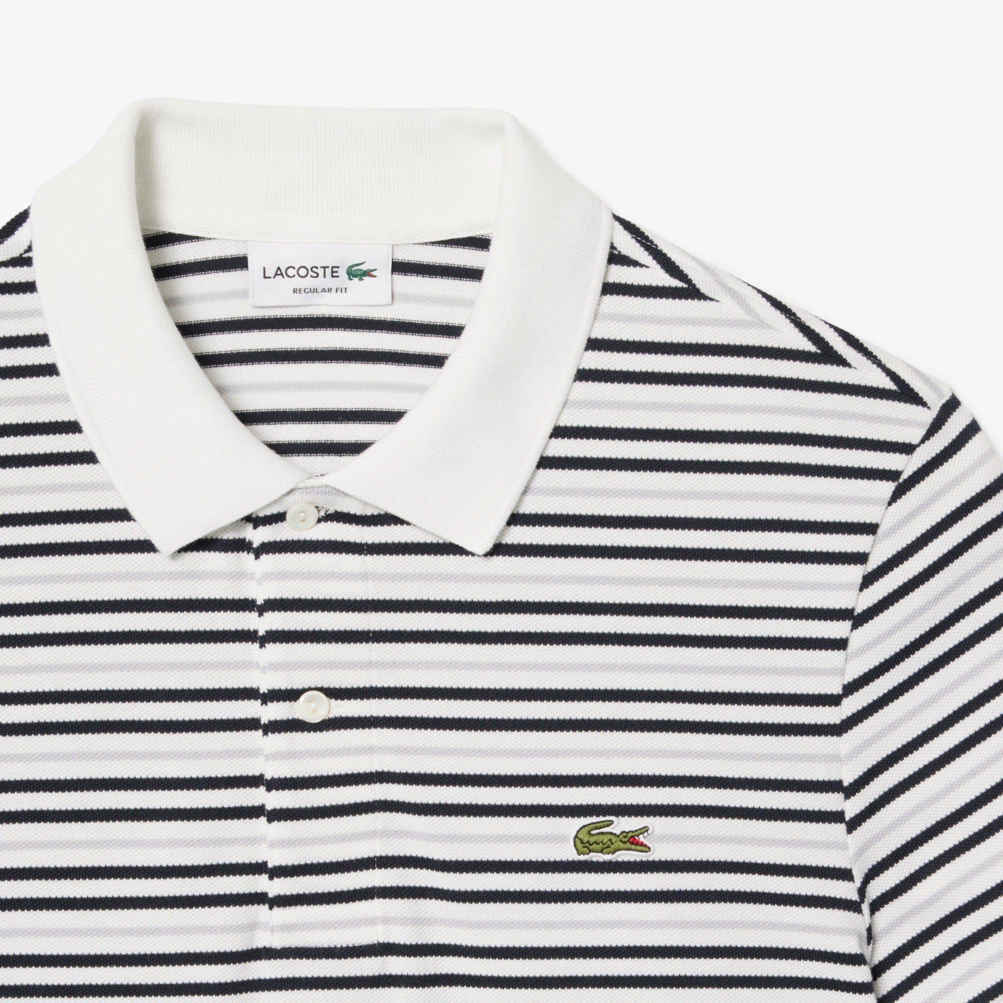 LACOSTE STRIPED PIKÉ