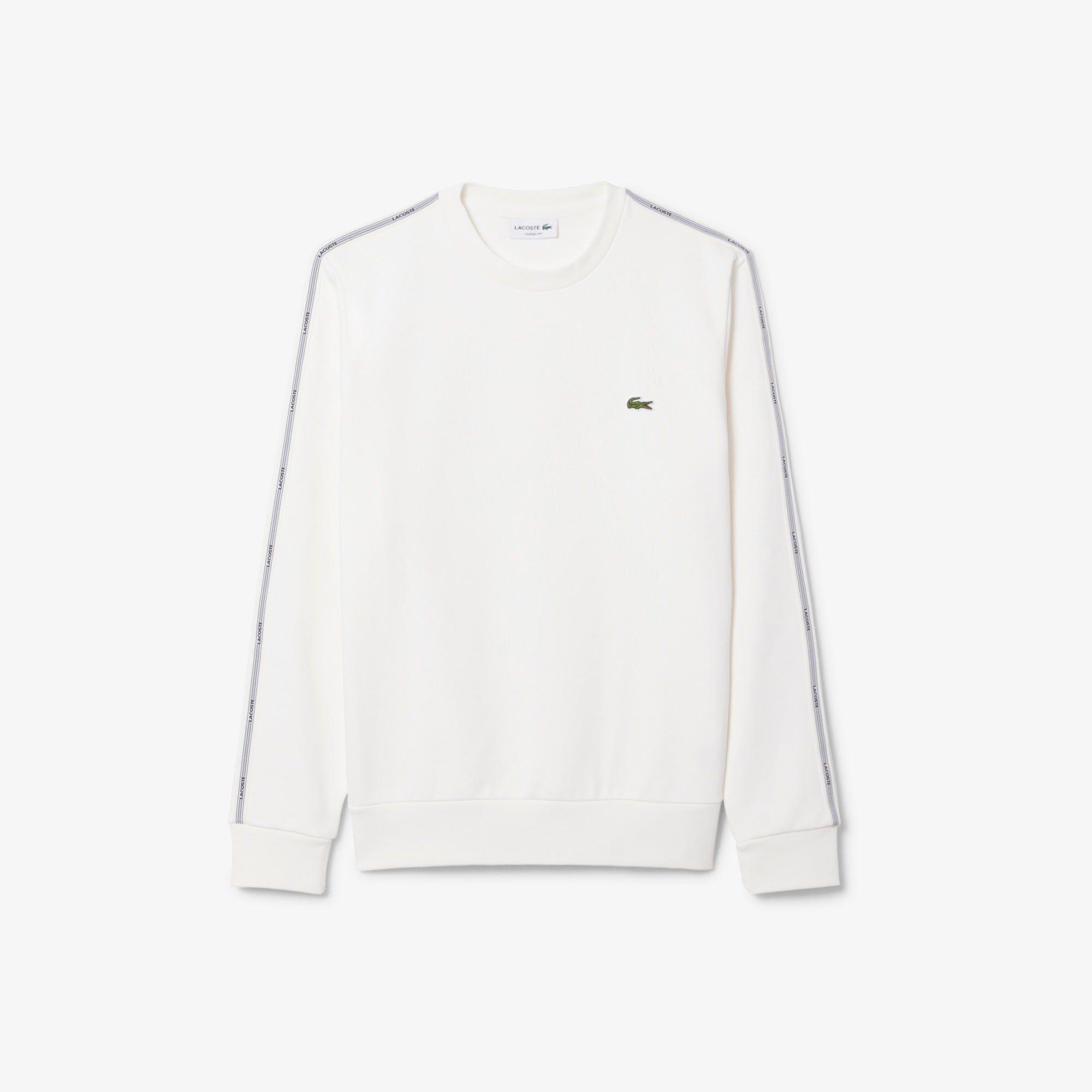 LACOSTE STRIPE BAND SWEATSHIRT