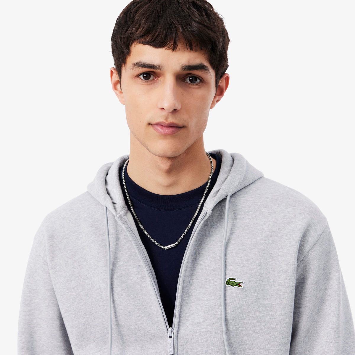 LACOSTE ZIP-HOOD SWEAT