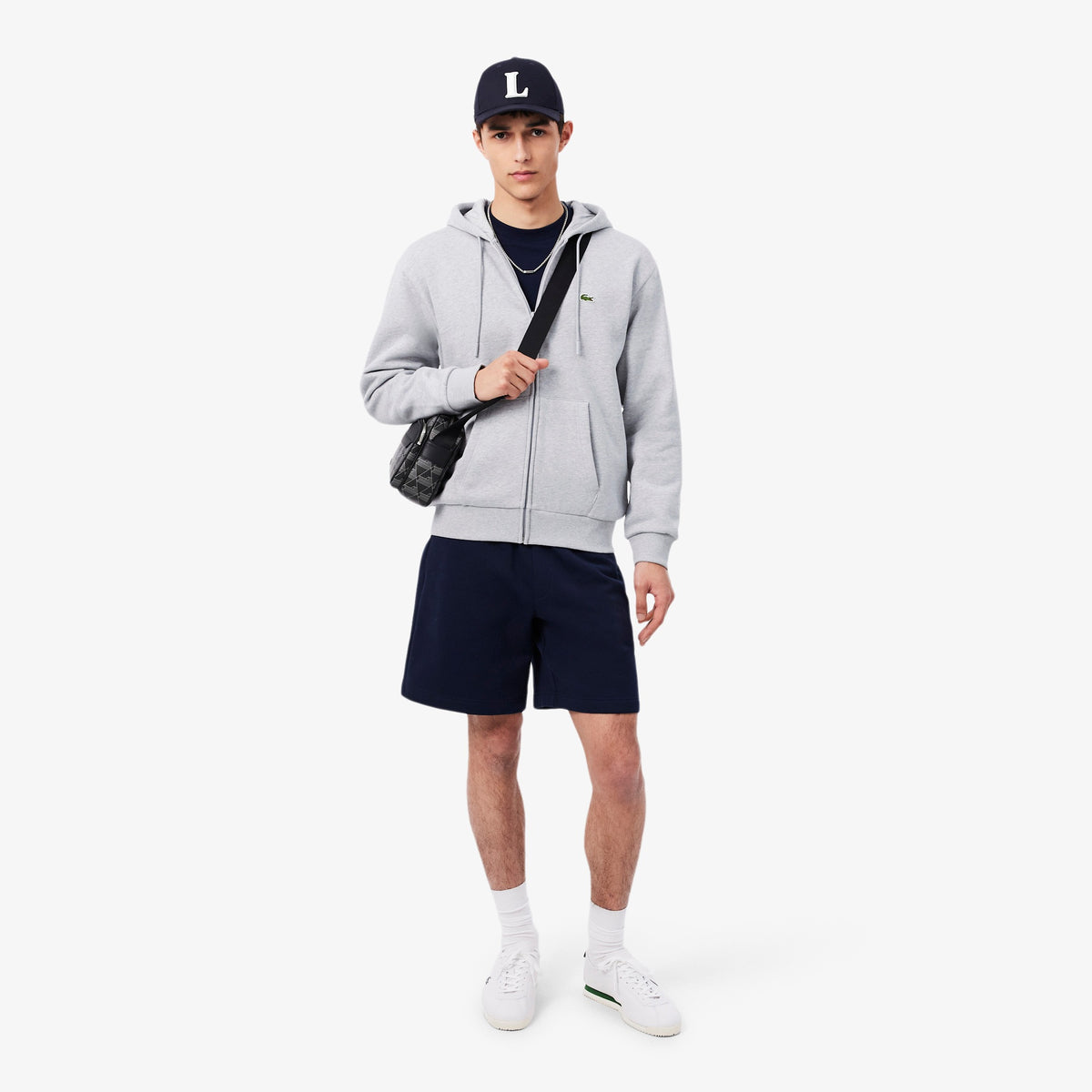 LACOSTE ZIP-HOOD SWEAT