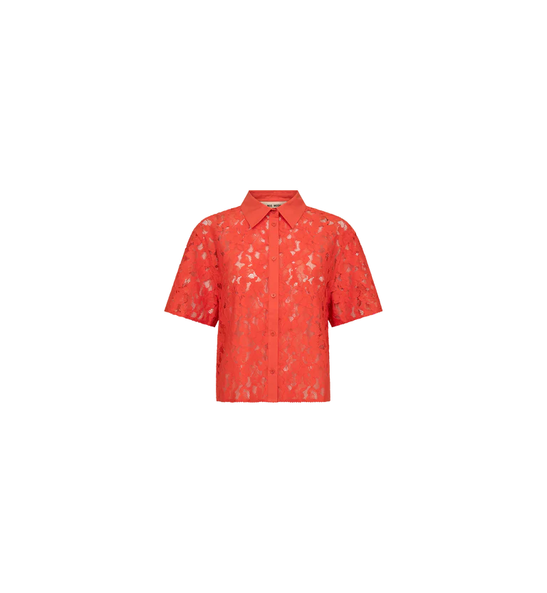 MOS MOSH LIA RIVER SS LACE SHIRT