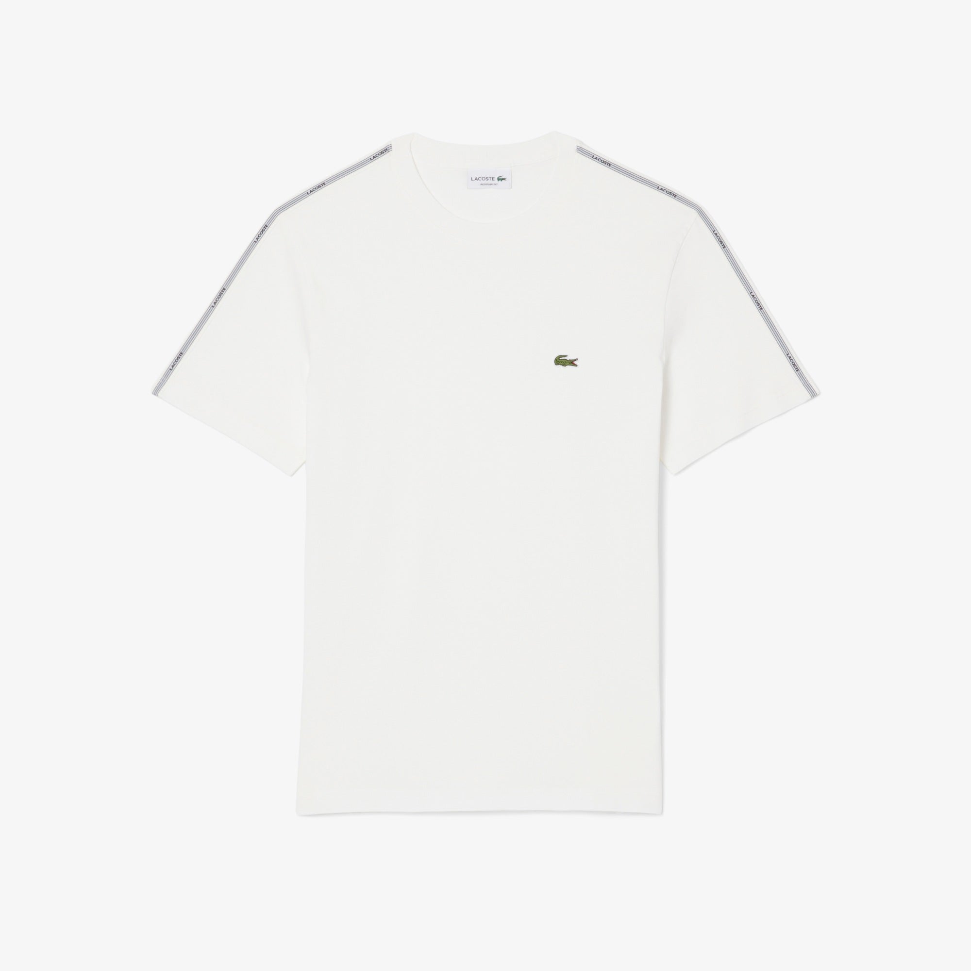 LACOSTE BRANDED STRIPE T-SHIRT