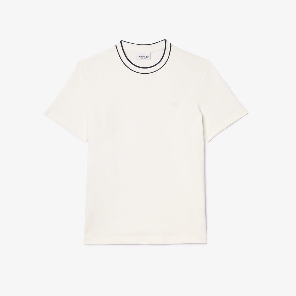LACOSTE STRIPE COLLAR T-SHIRT