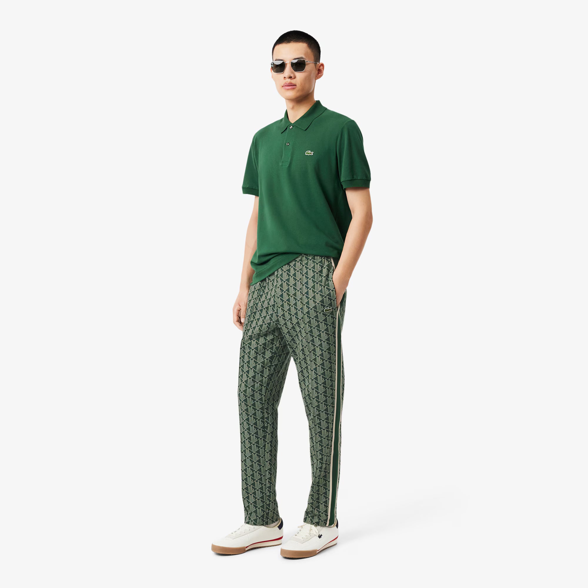 LACOSTE PARIS MONOGRAM SWEATPANTS