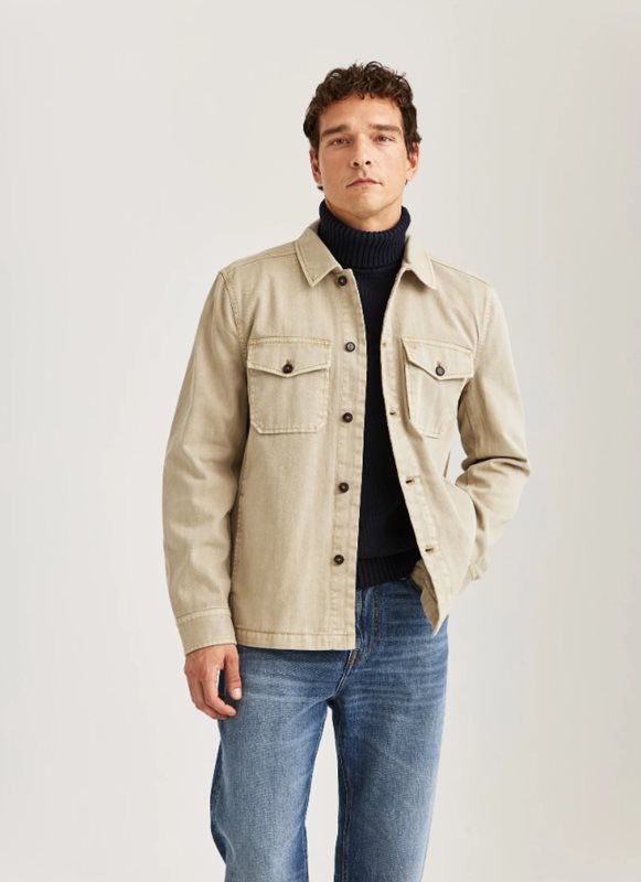 MORRIS ALAIN TWILL SHIRT JACKET