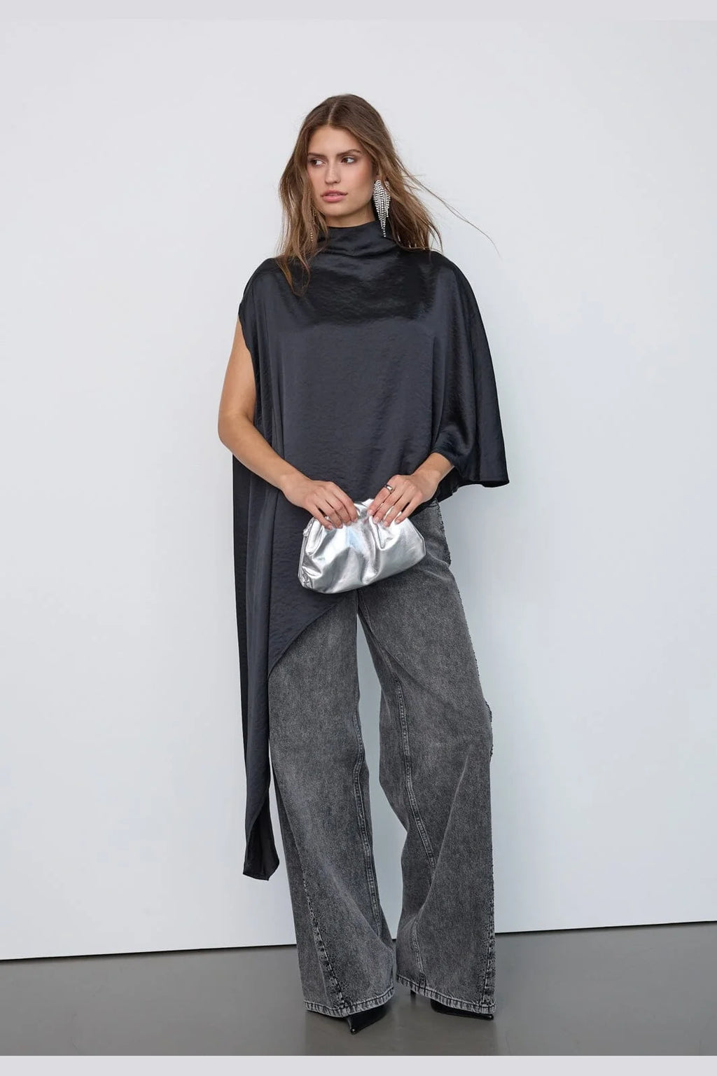 CO'COUTURE IDUN TURTLE CAPE BLOUSE