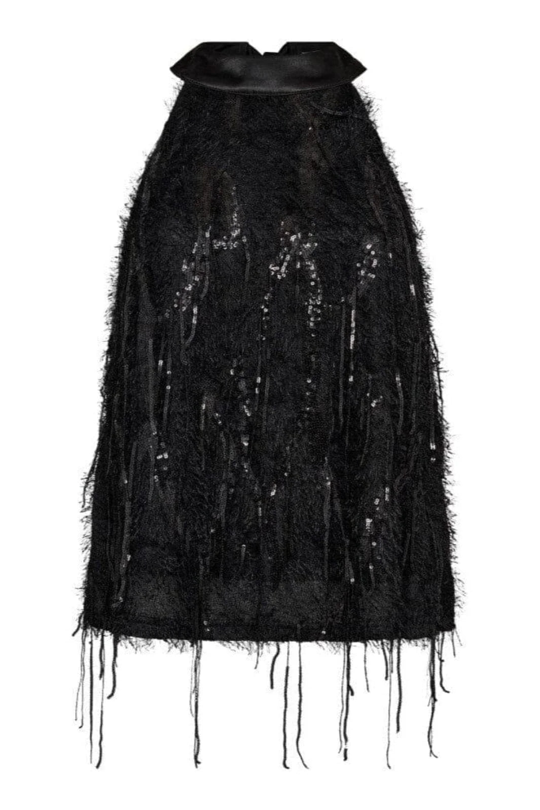 CO'COUTURE SILA SEQUIN HALTER TOP