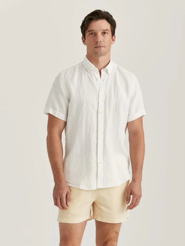 MORRIS DOUGLAS LINEN SS SHIRT