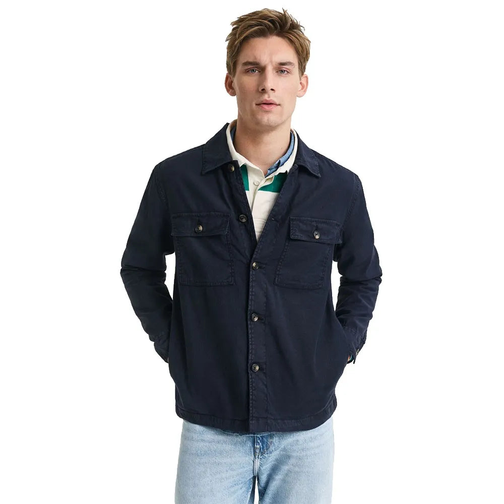 GANT COT/LINEN OVERSHIRT