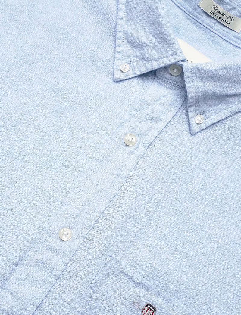 GANT REG COT/LIN SS SHIRT