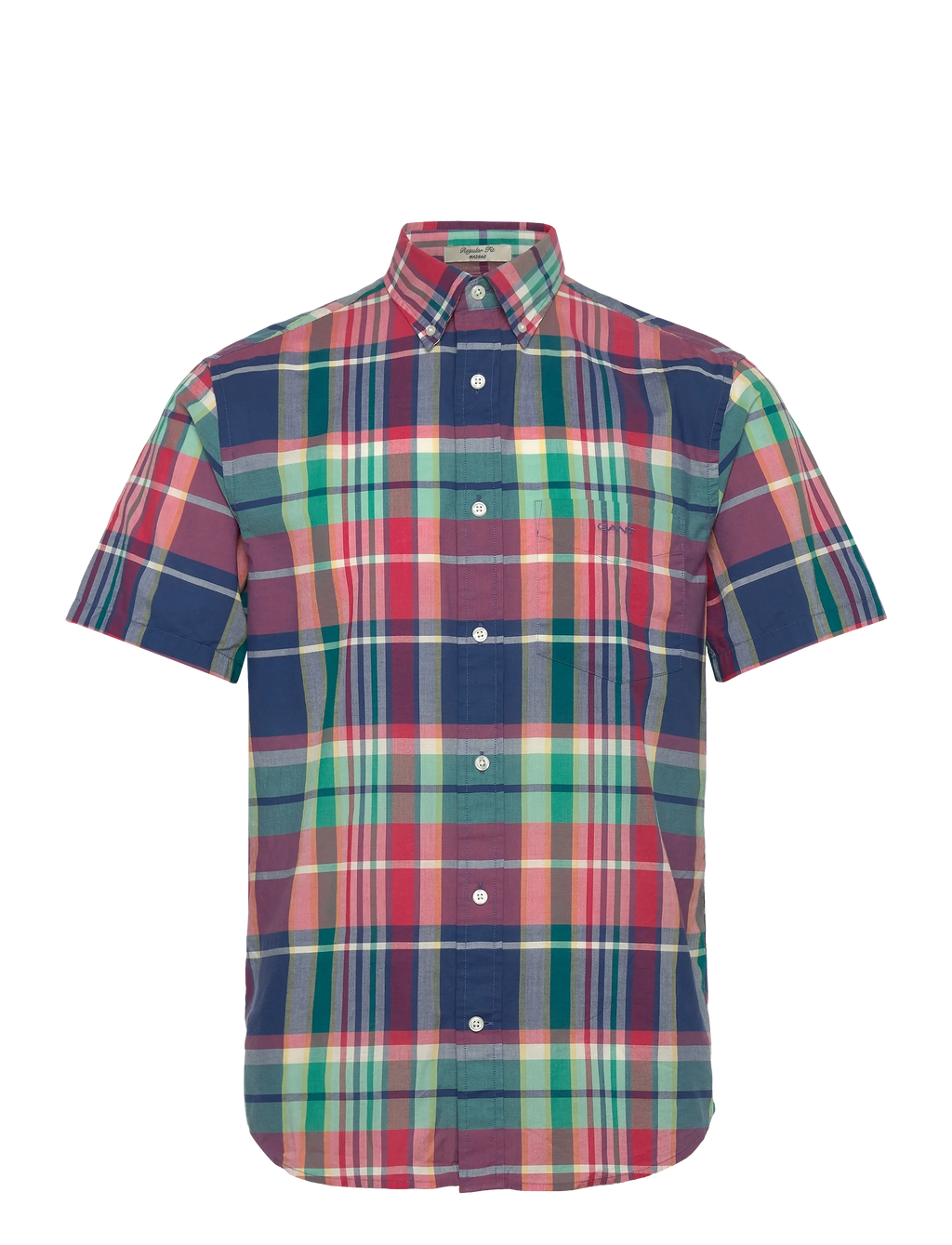 GANT REG MADRAS CHECK SS SHIRT