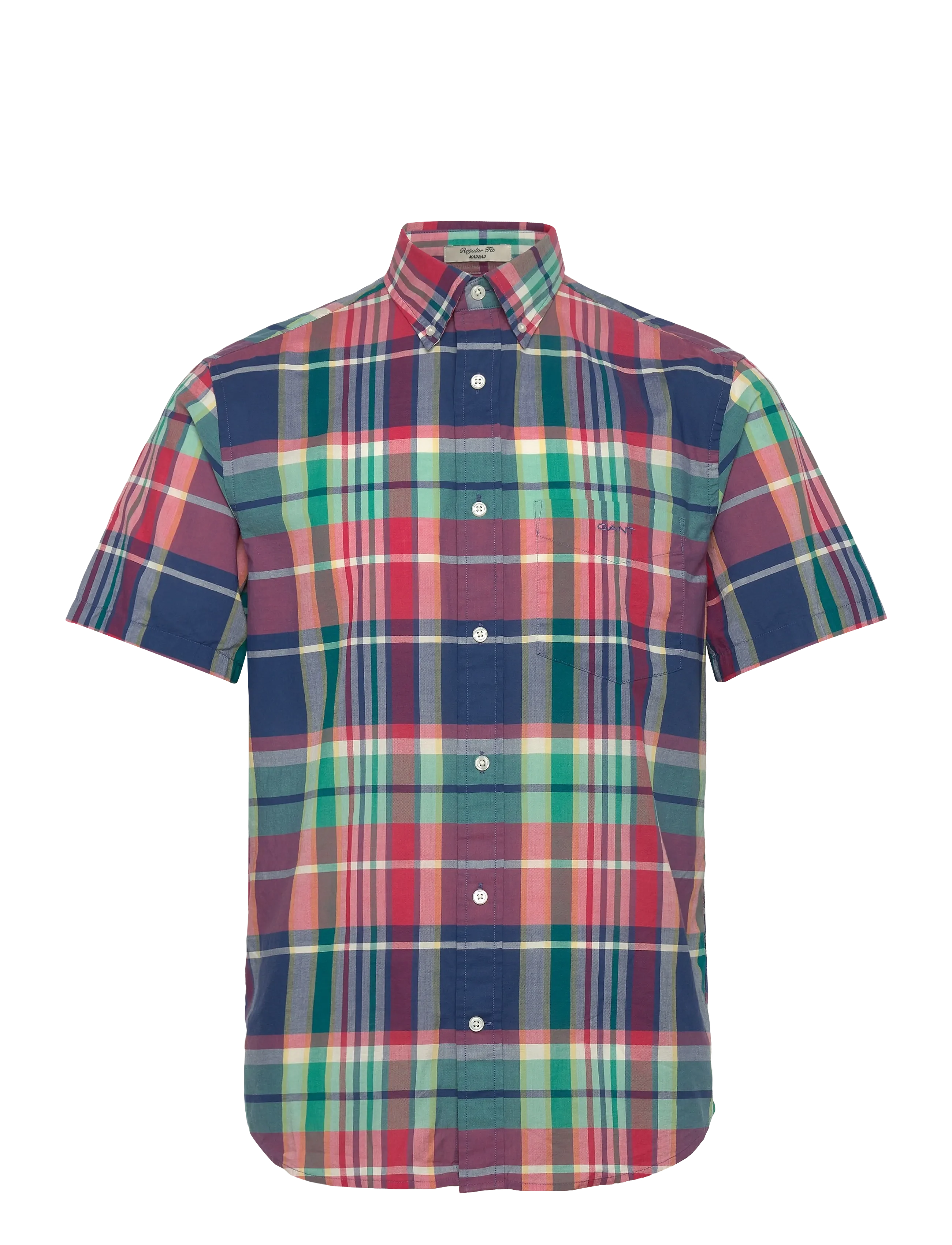 GANT REG MADRAS CHECK SS SHIRT