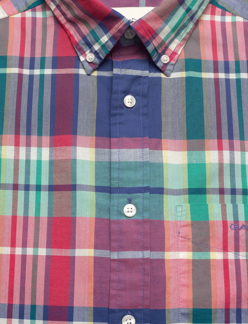 GANT REG MADRAS CHECK SS SHIRT