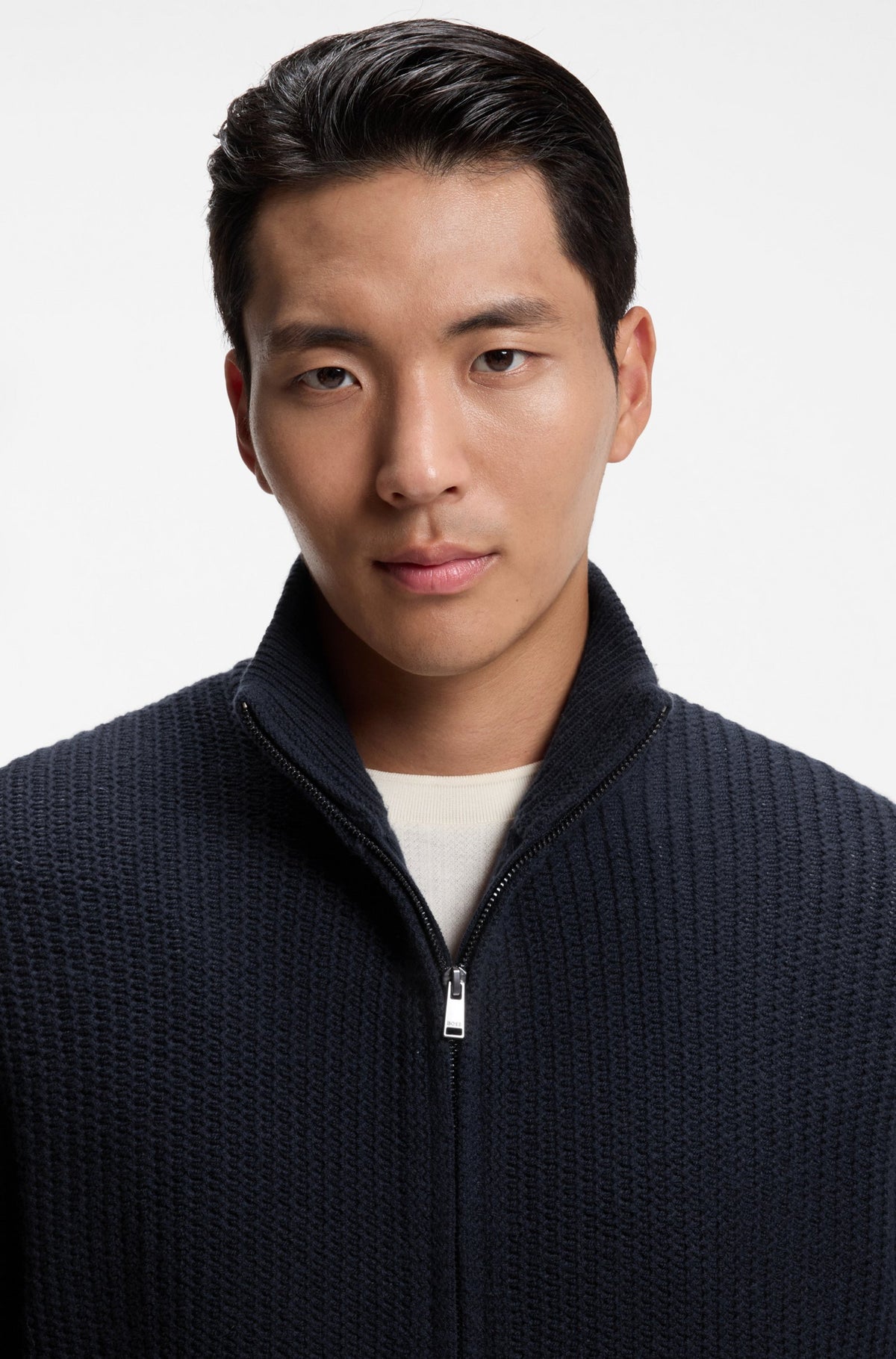 BOSS BLACK FIOCCO KNITTED ZIP