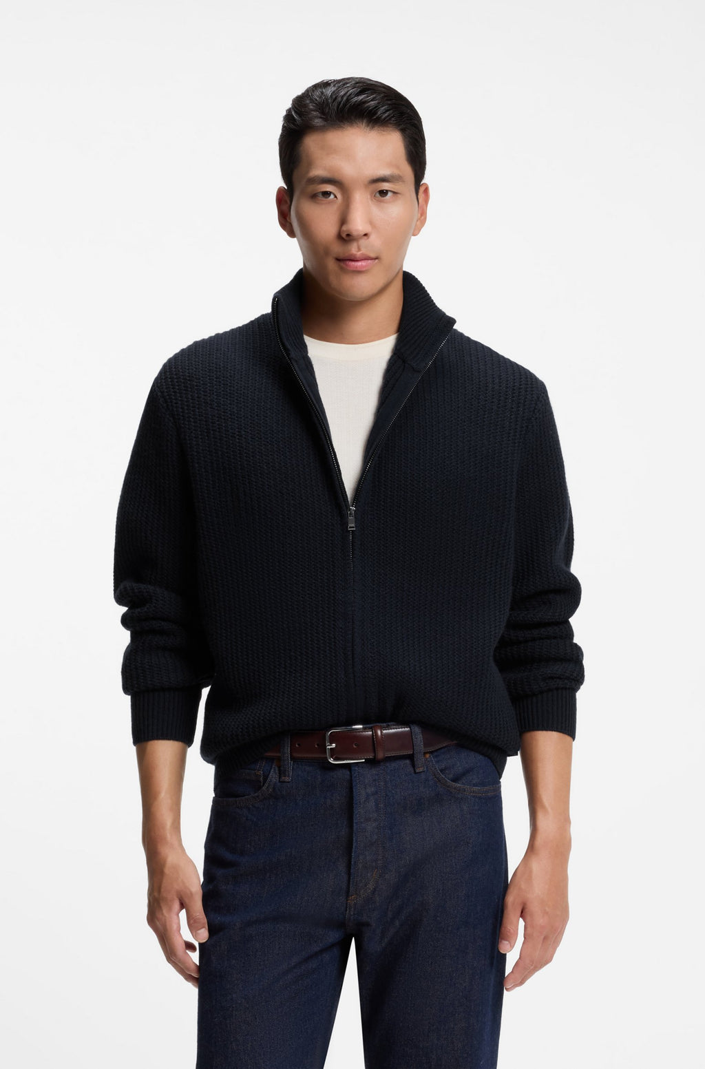 BOSS BLACK FIOCCO KNITTED ZIP
