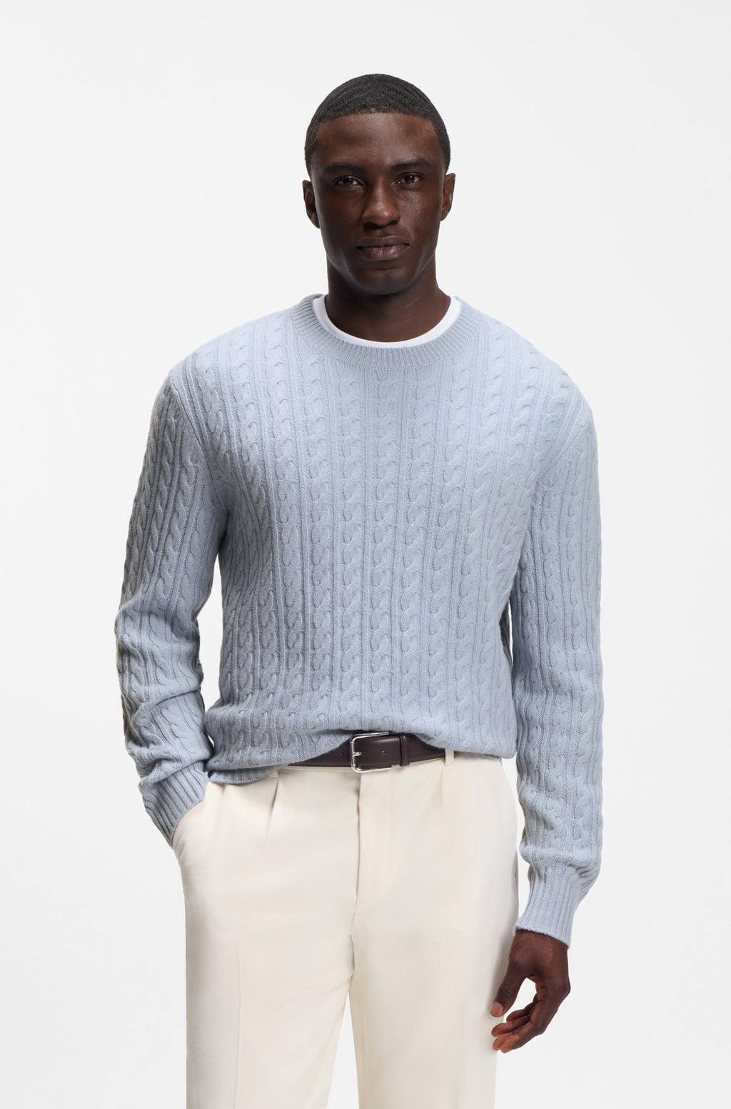 BOSS BLACK FURLAN CABLE KNIT