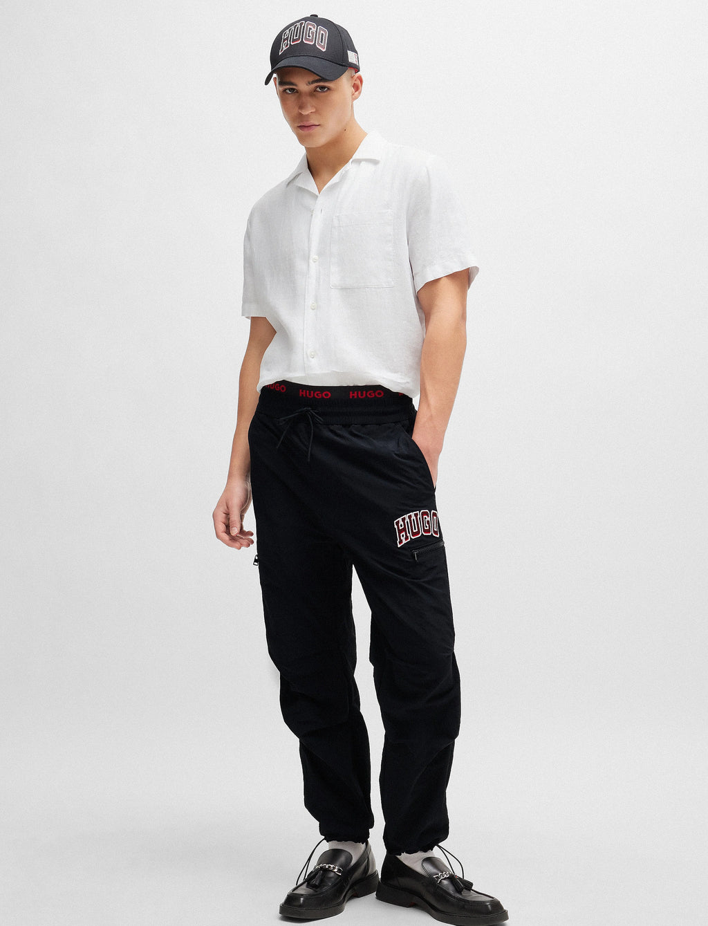 HUGO ELLINO LINEN SS SHIRT