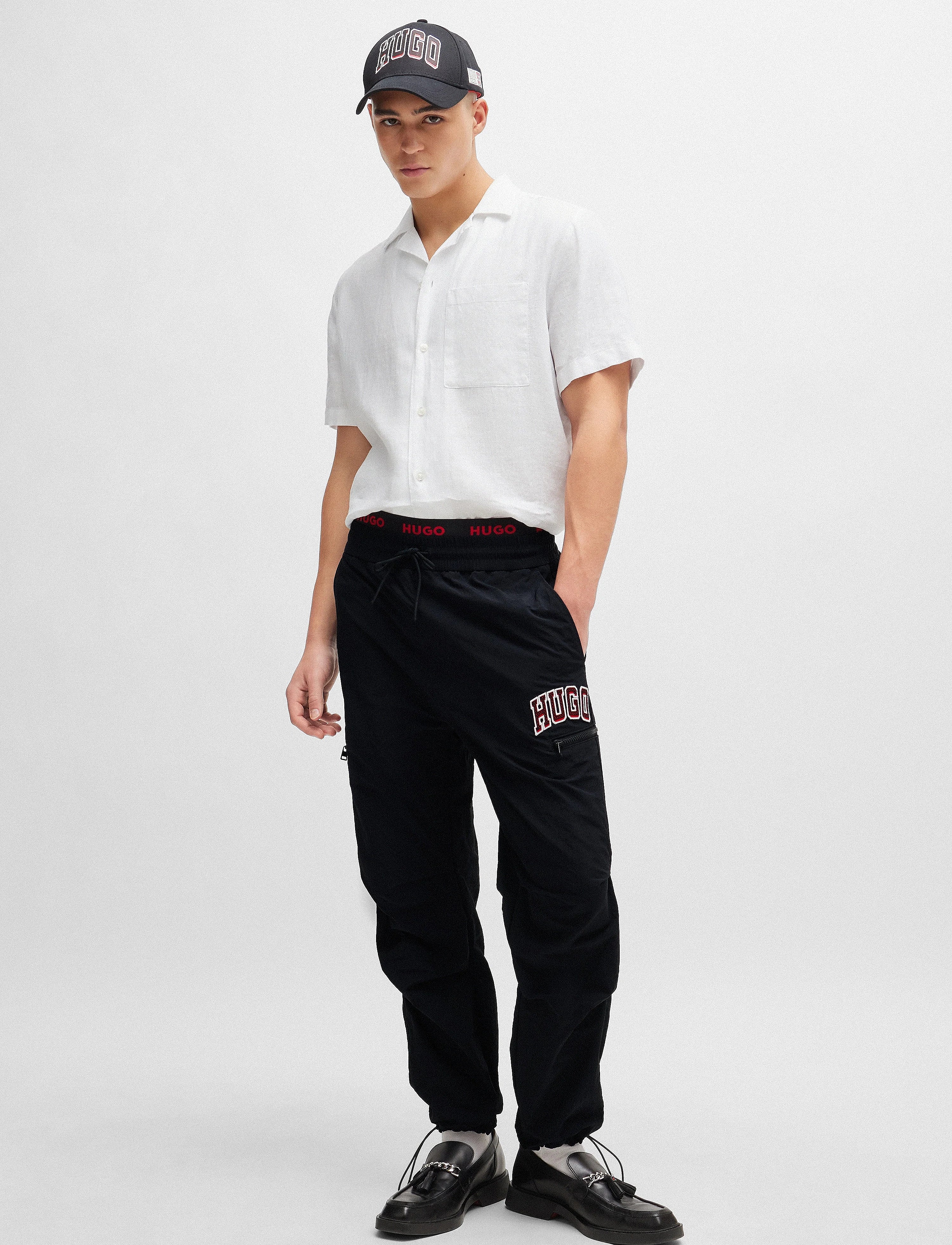 HUGO ELLINO LINEN SS SHIRT