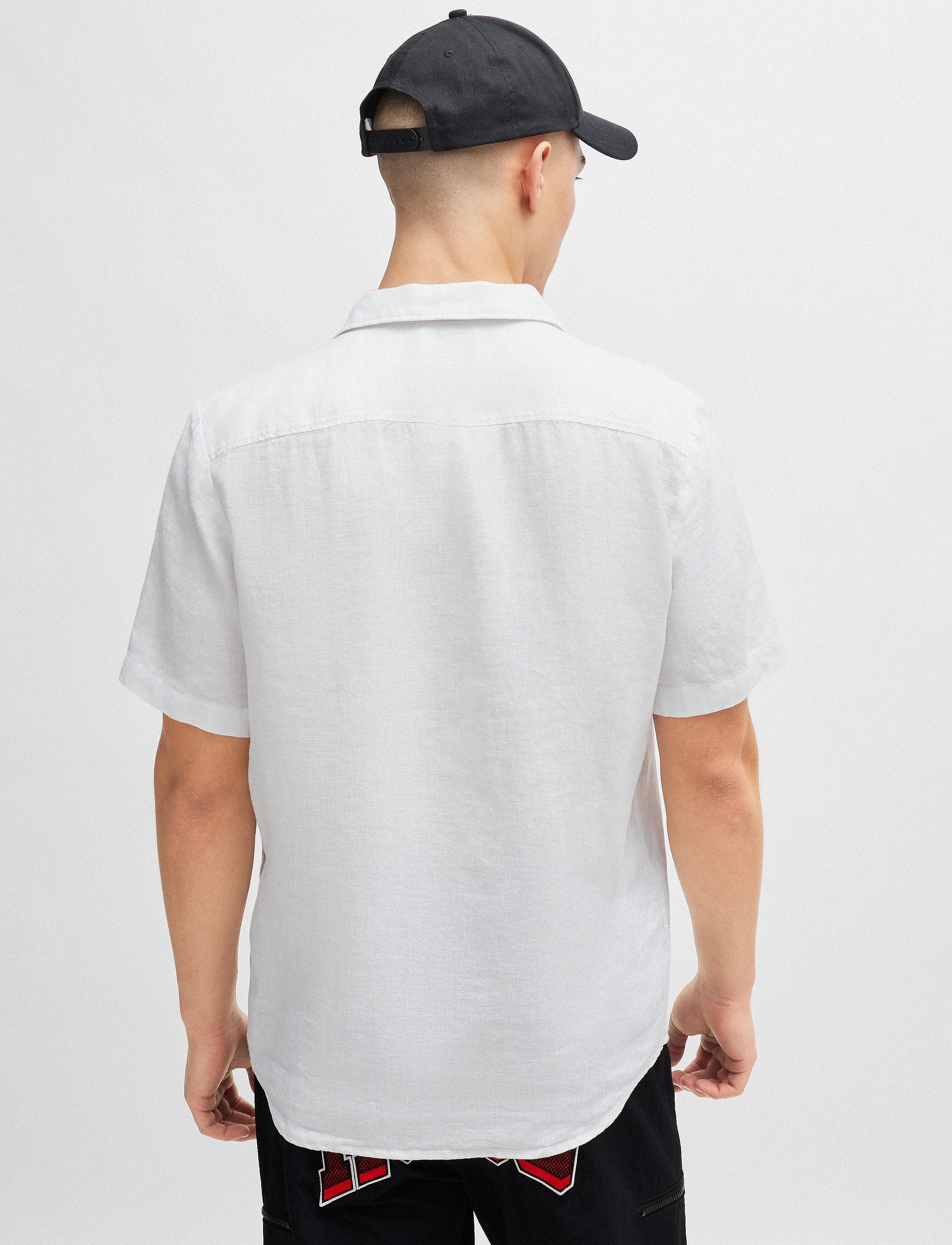 HUGO ELLINO LINEN SS SHIRT