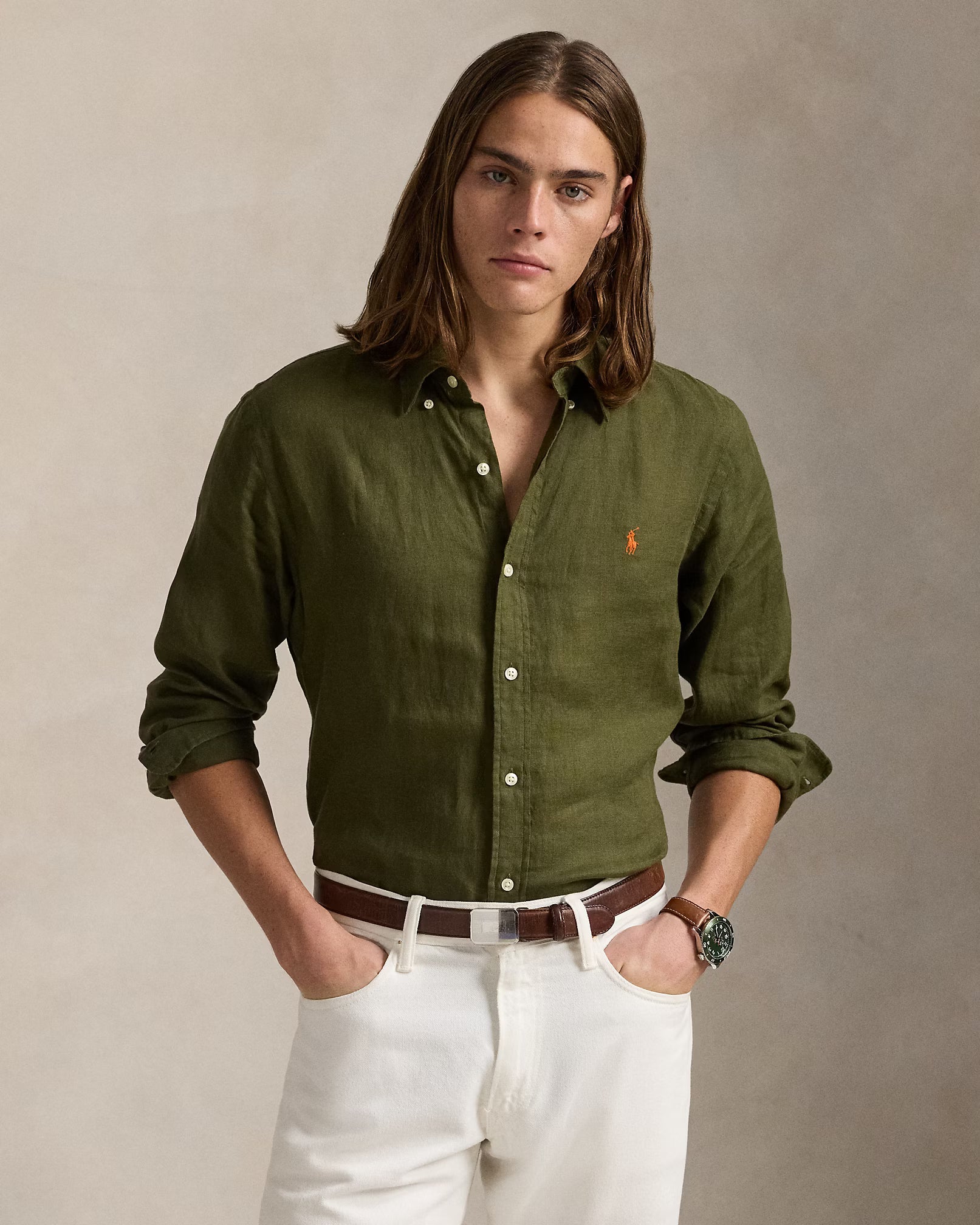 POLO RALPH LAUREN LINEN SHIRT CU